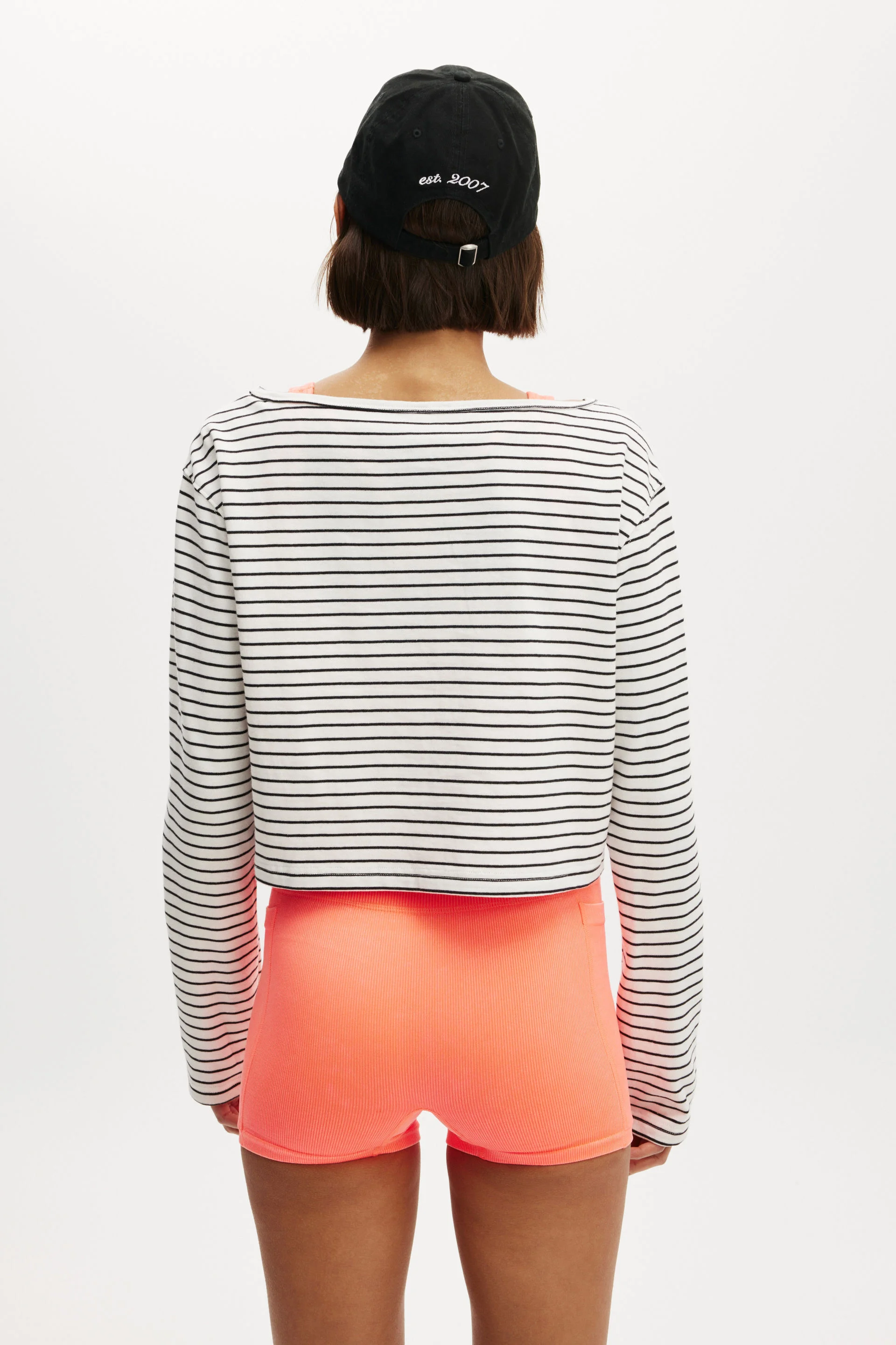 COTTON:ON BODY Áo Thun Dài Tay Nữ-Active Stripe Longsleeve