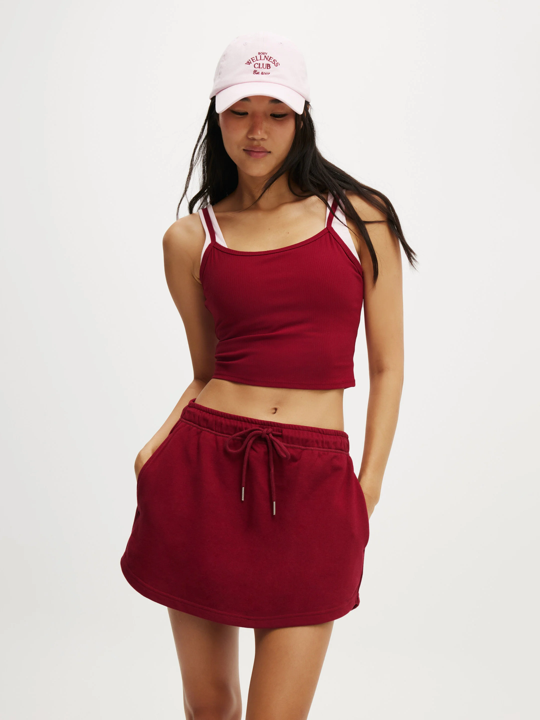 COTTON:ON BODY Váy Thun Ngắn Nữ-Lightweight Fleece Skirt