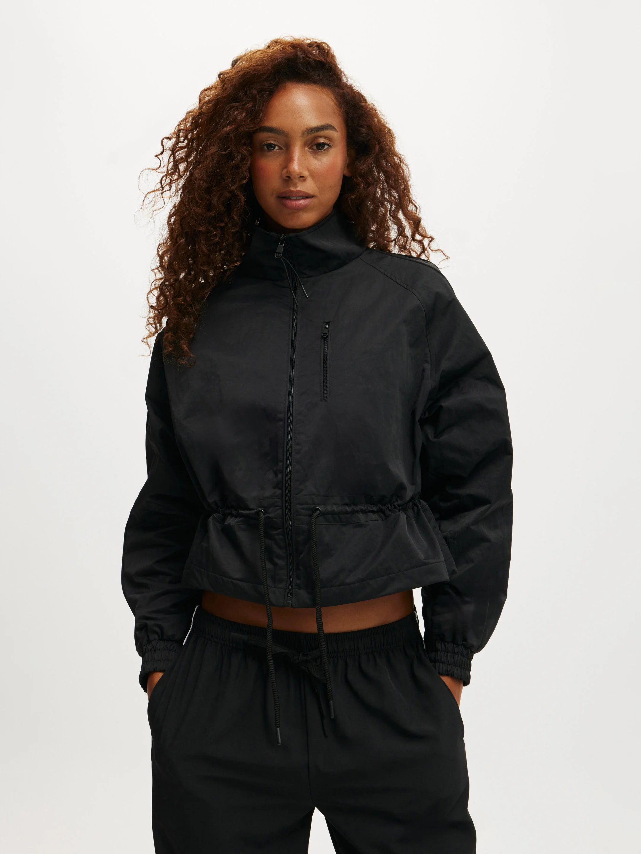COTTON:ON BODY Áo Khoác Dài Tay Nữ-Track Side Cropped Anorak