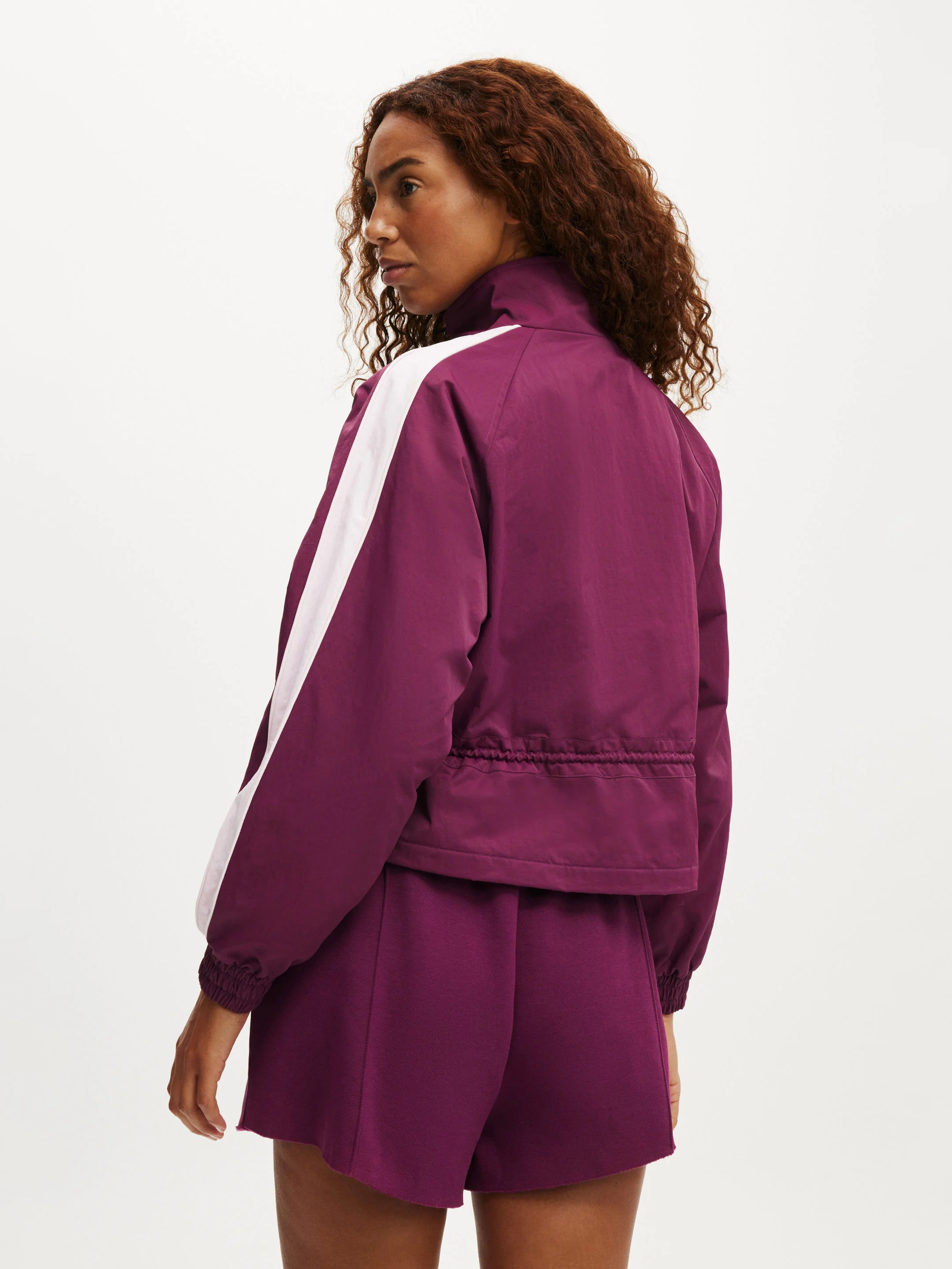 COTTON:ON BODY Áo Khoác Dài Tay Nữ-Track Side Cropped Anorak