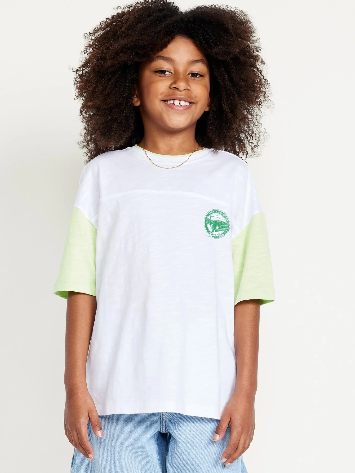 OLD NAVY Áo Thun Tay Ngắn Trẻ Em -  Oversized