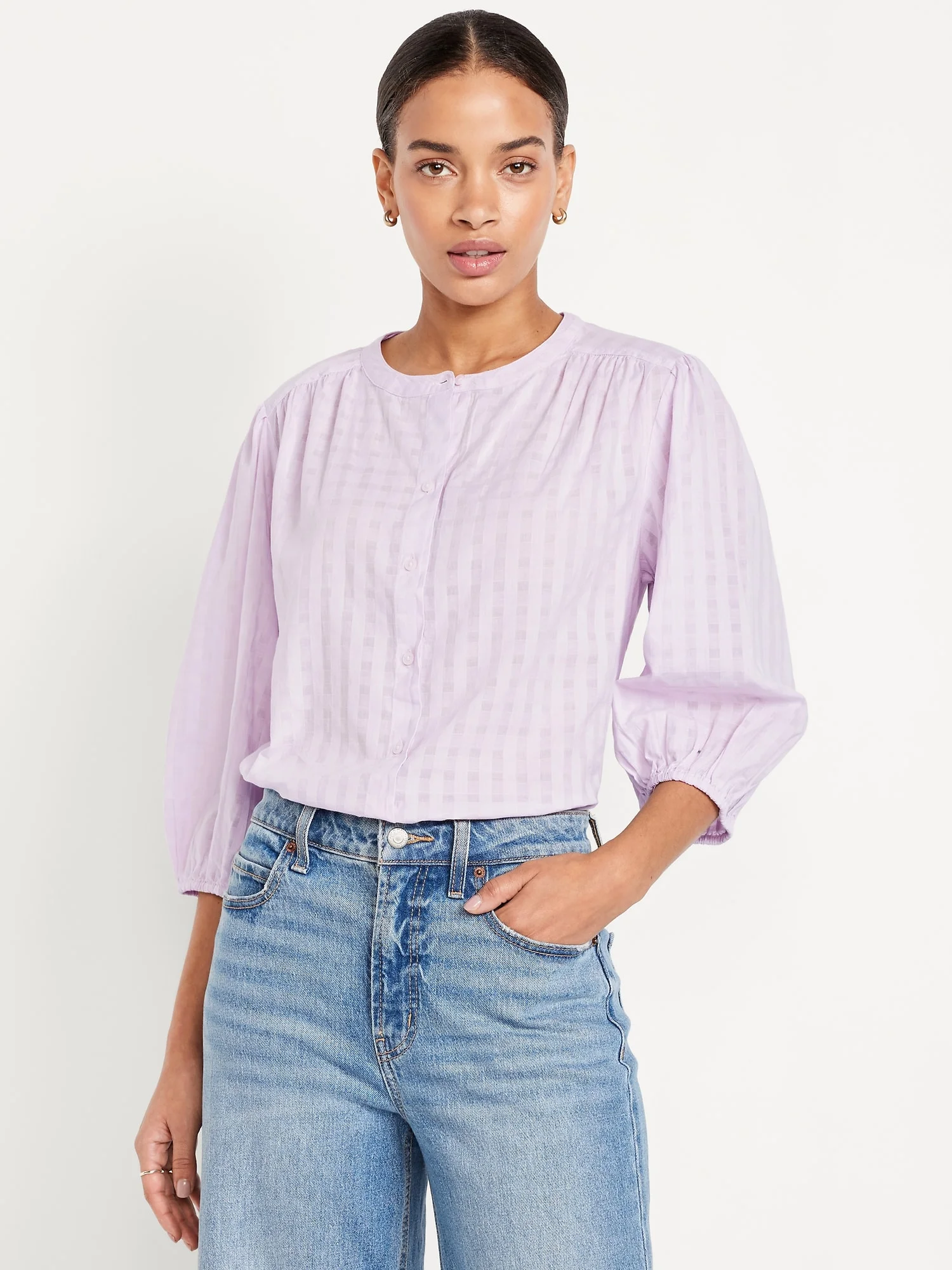 OLD NAVY Áo Kiểu Tay Dài Nữ