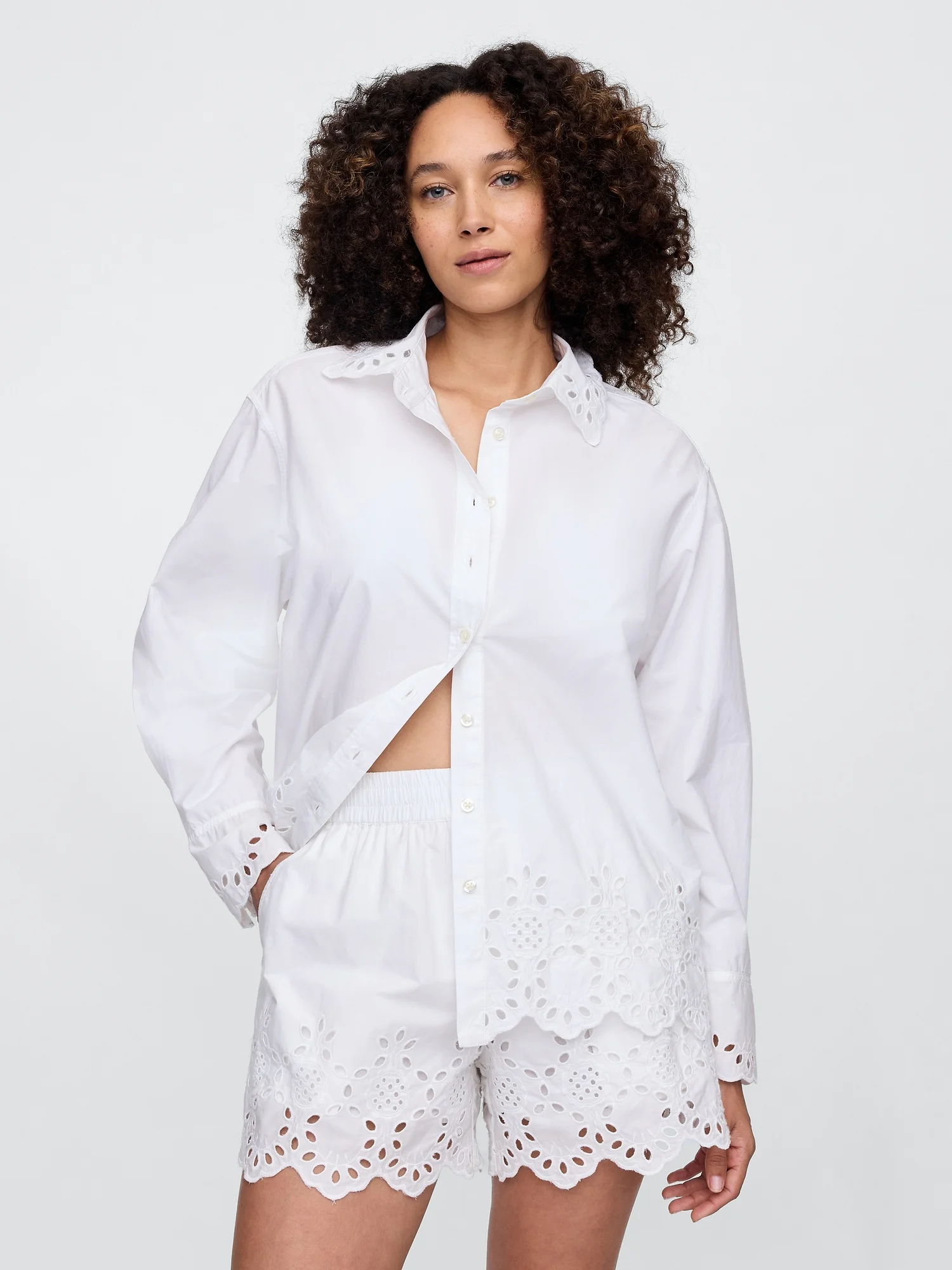 GAP Áo Sơ Mi Nữ - Big Shirt