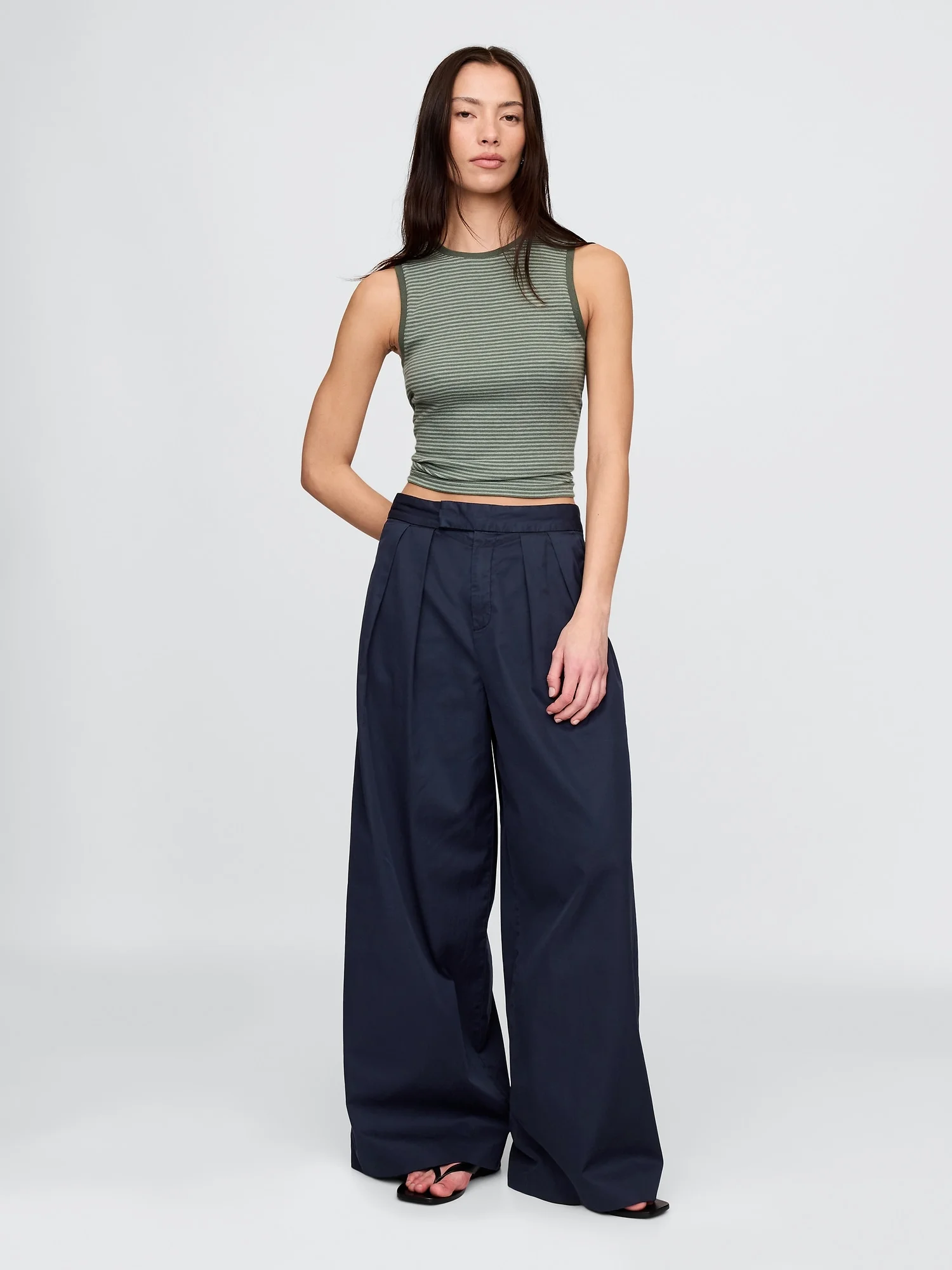GAP Quần Dài Nữ - Wide Leg