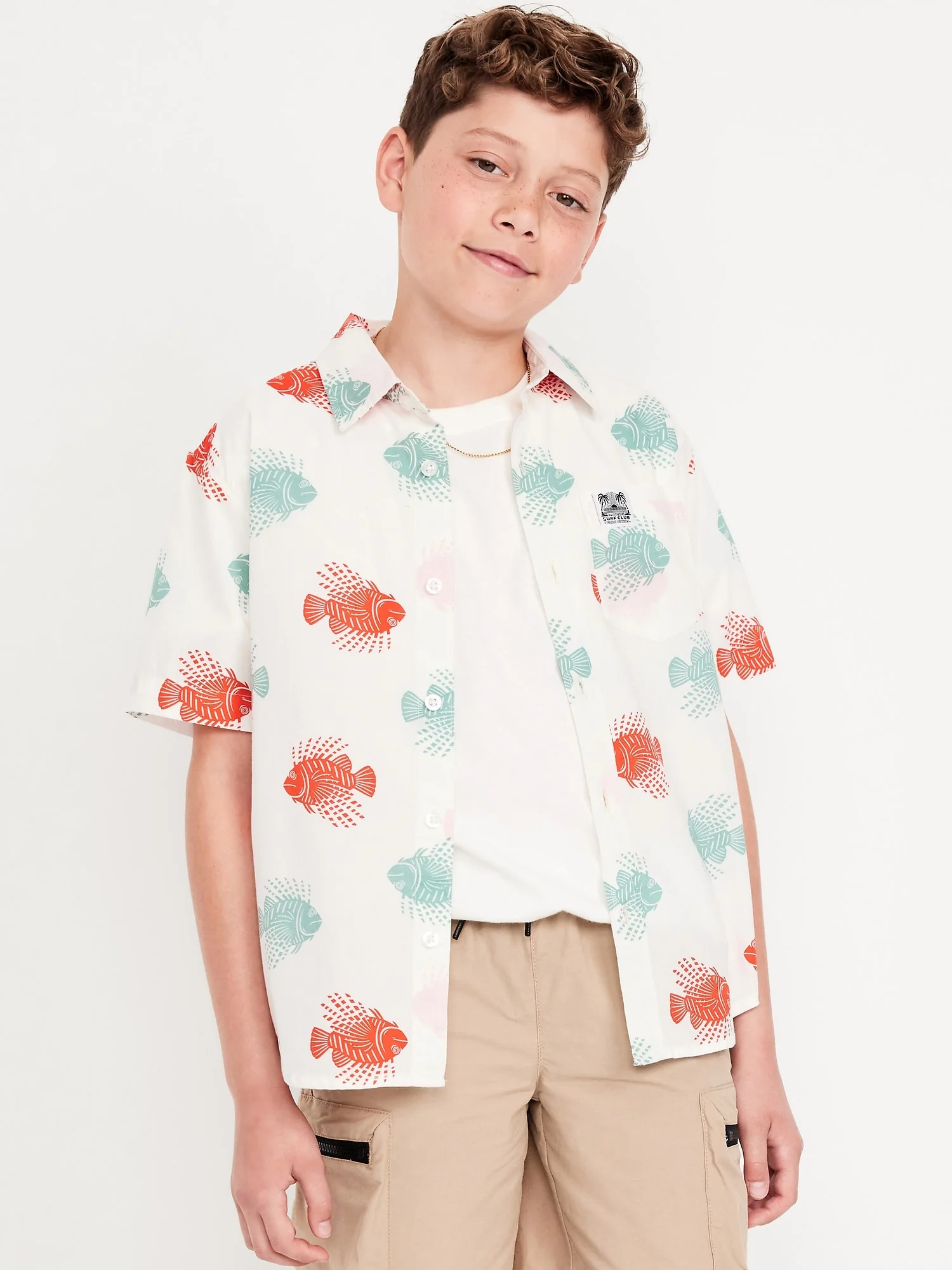 OLD NAVY Áo Sơ Mi Tay Ngắn Trẻ Em