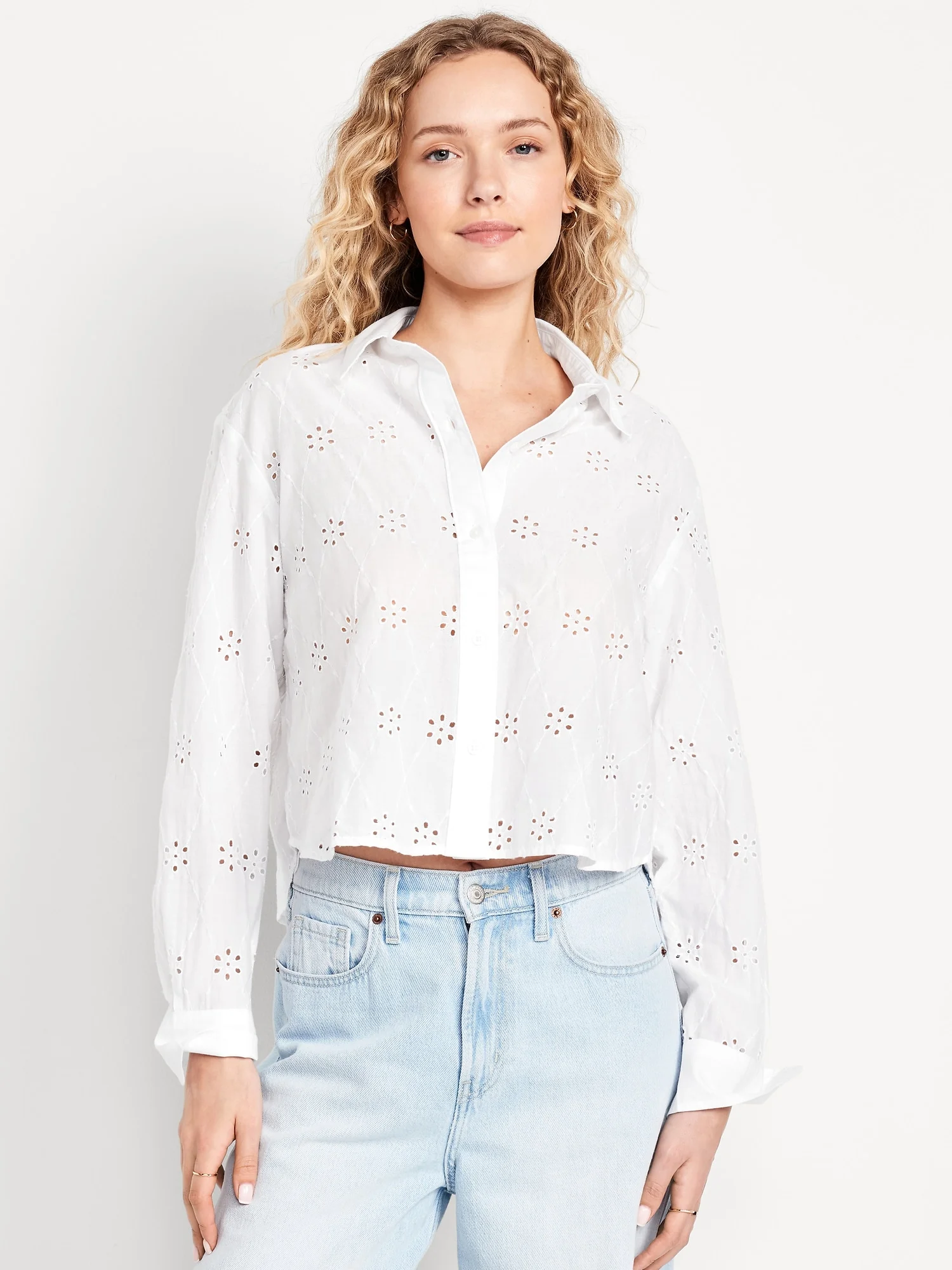 OLD NAVY Áo Sơ Mi Tay Dài Nữ