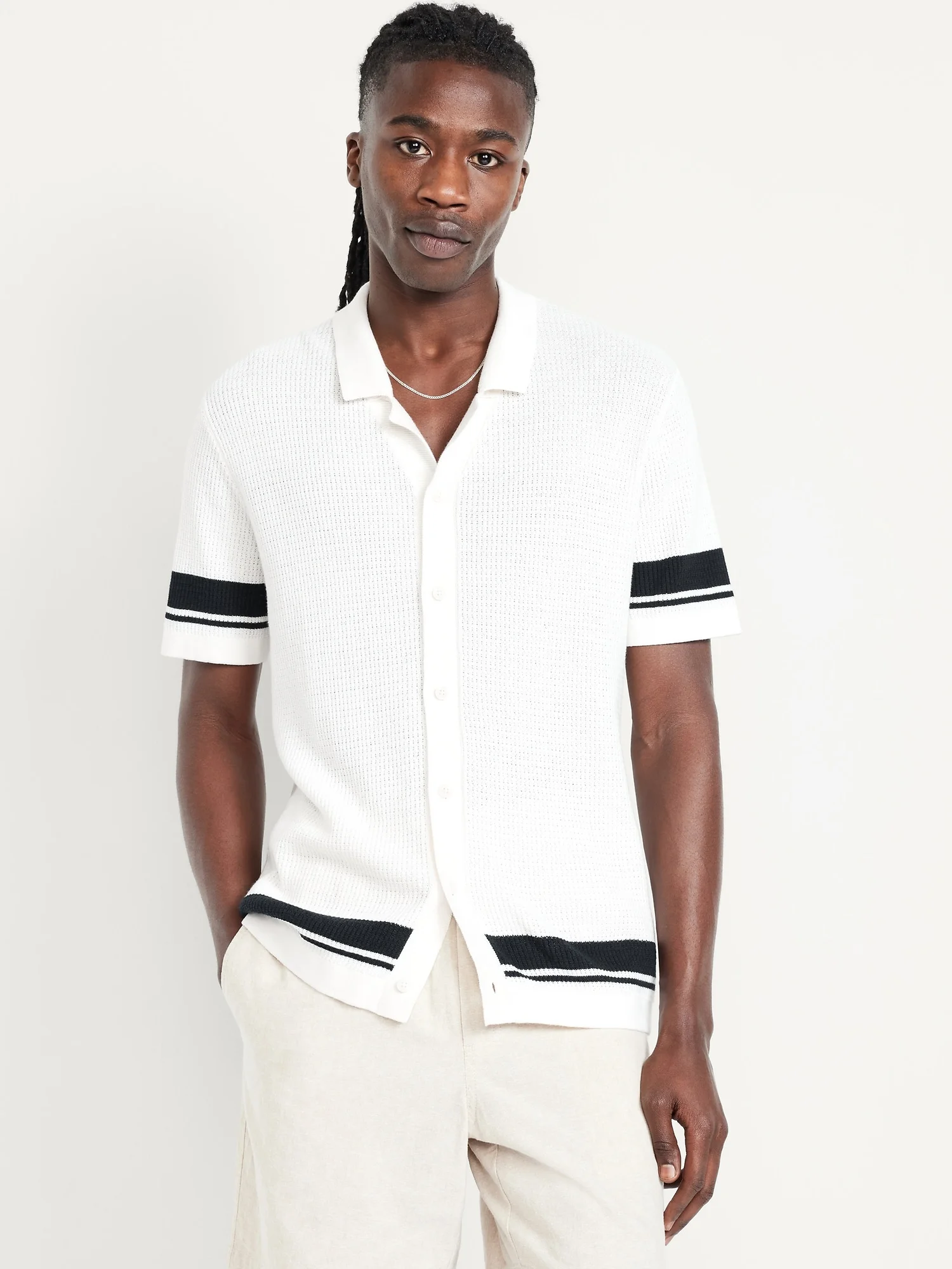 OLD NAVY Áo Sweater Tay Ngắn Nam