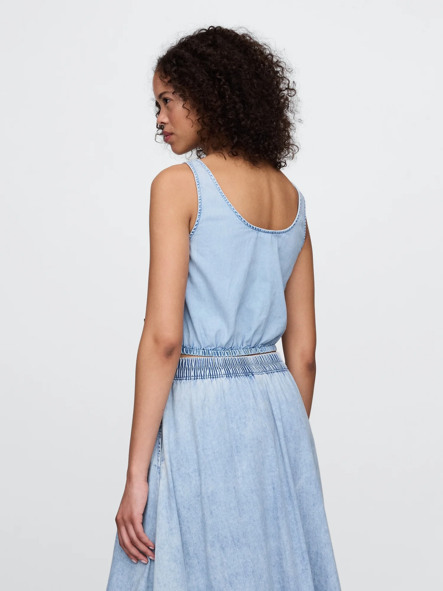 GAP Áo Kiểu Denim Nữ