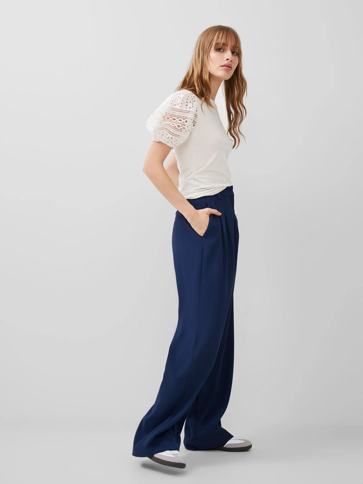 FRENCH CONNECTION Áo Thun Nữ Rosana Anges Broiderie T Shirt