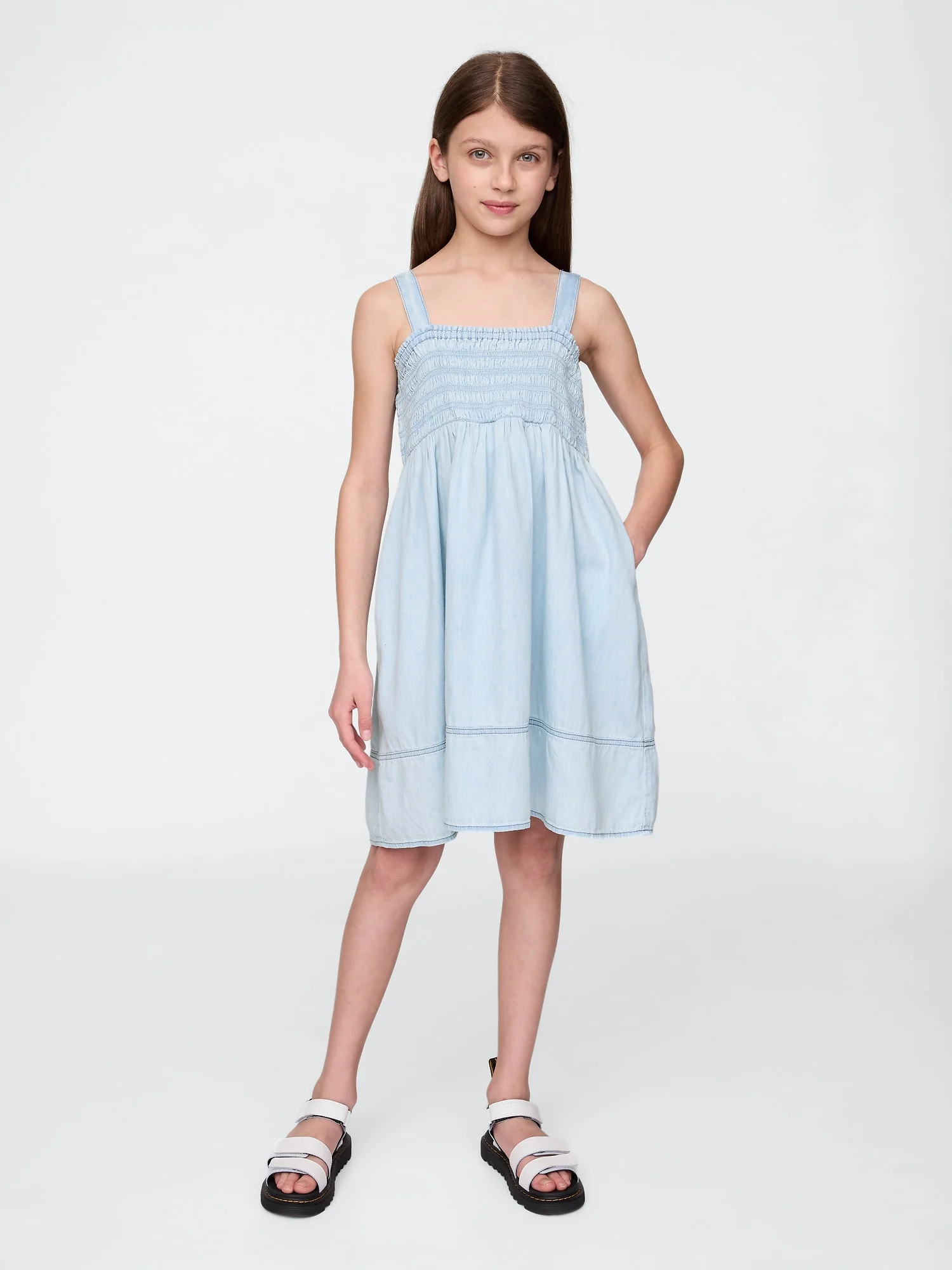 GAP Đầm Denim Em Bé