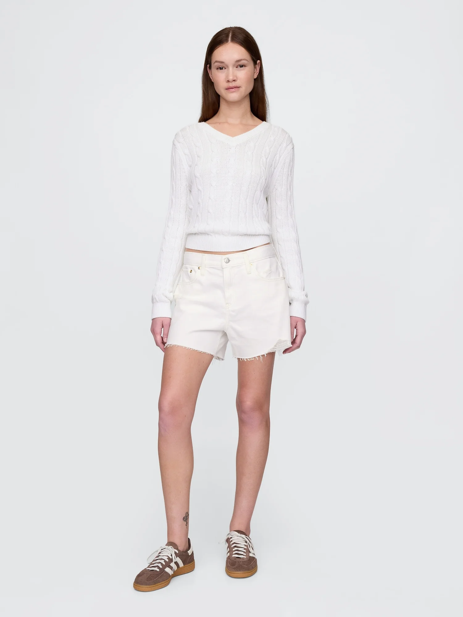 GAP Quần Shorts Jean Nữ - Relaxed