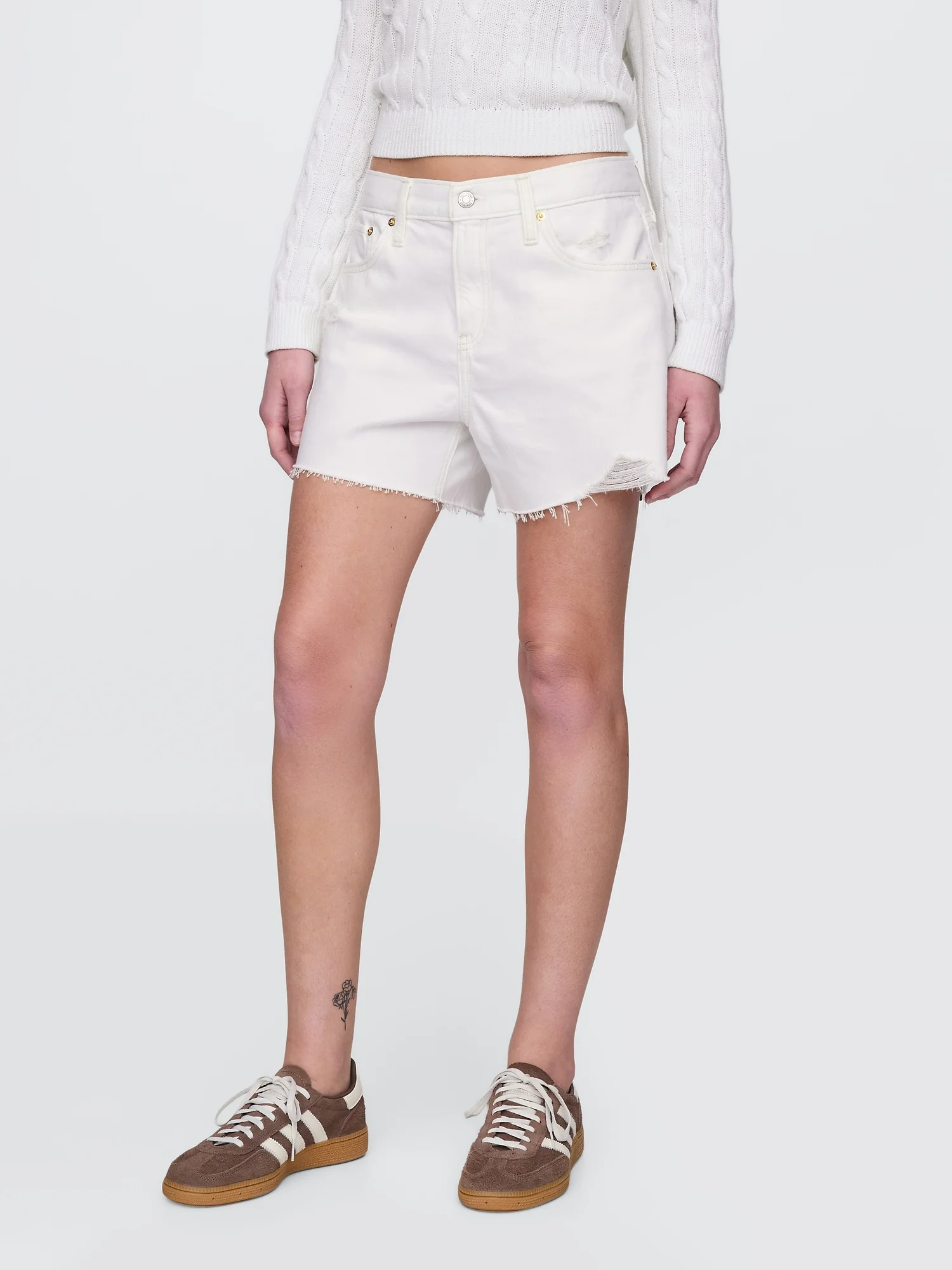 GAP Quần Shorts Jean Nữ - Relaxed