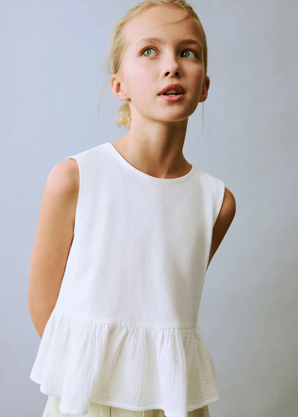 MANGO Áo Thun Peplum