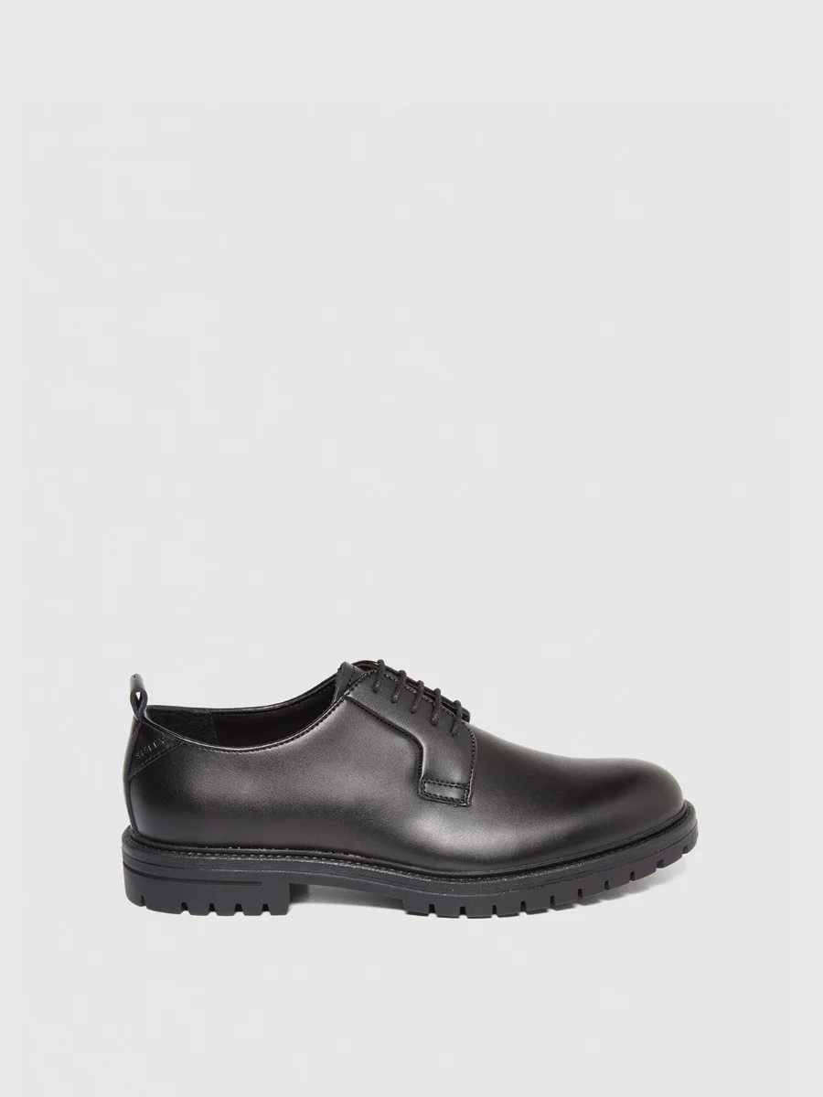 SISLEY Giày Nam Leather Derby Shoes