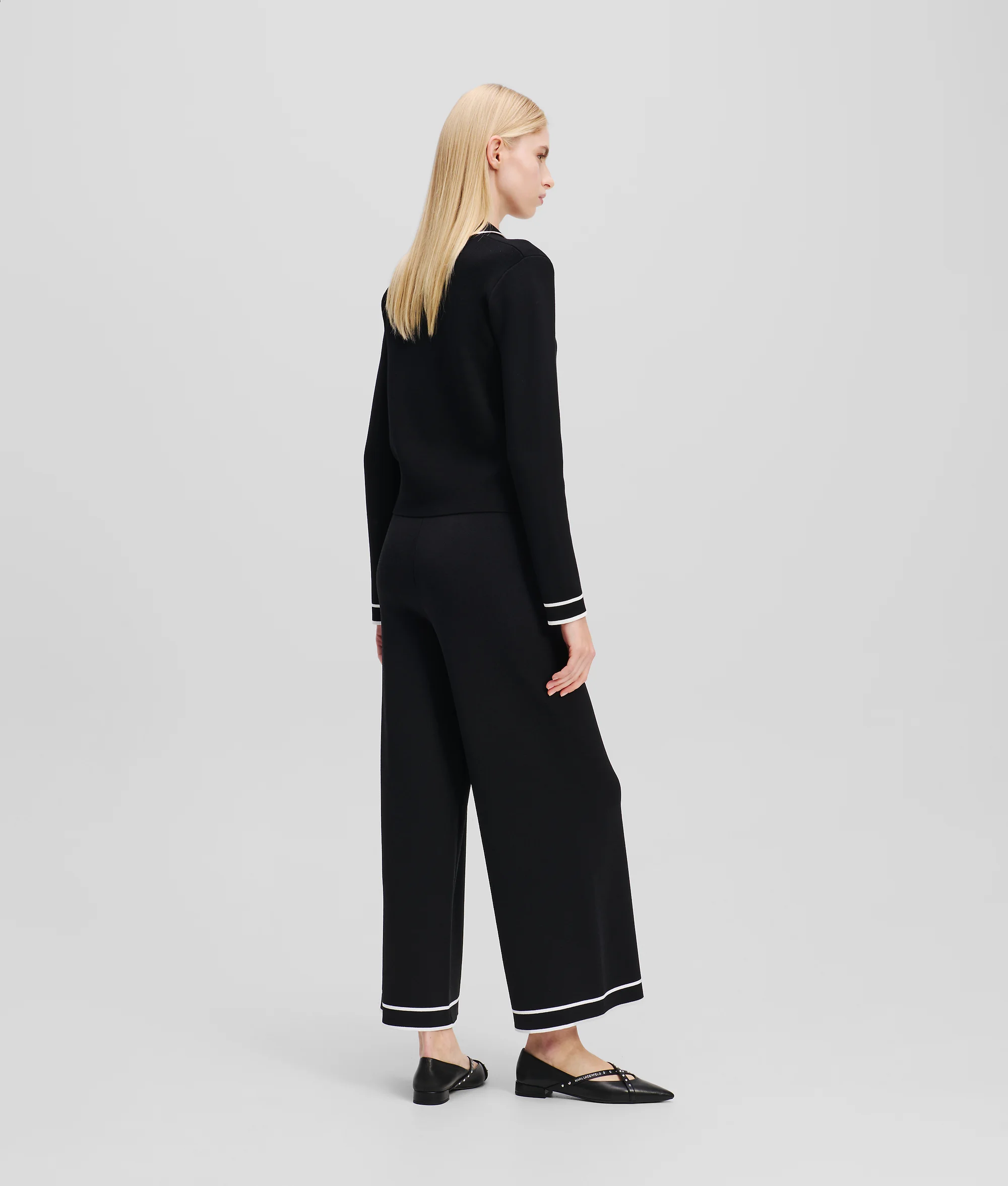 KARL LAGERFELD Quần Dài Nữ Wide Leg Fit