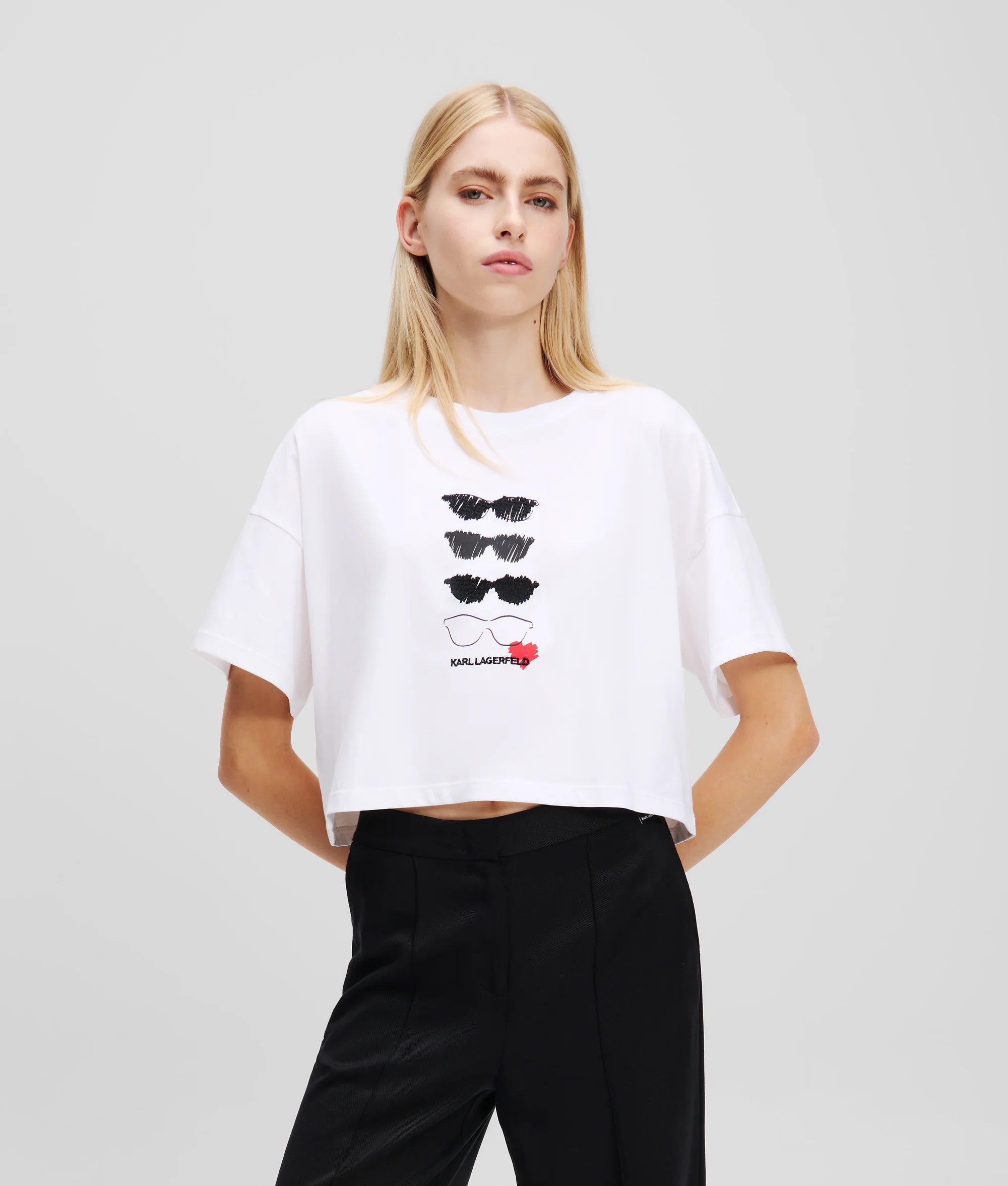KARL LAGERFELD Áo Thun Nữ Boxy Fit