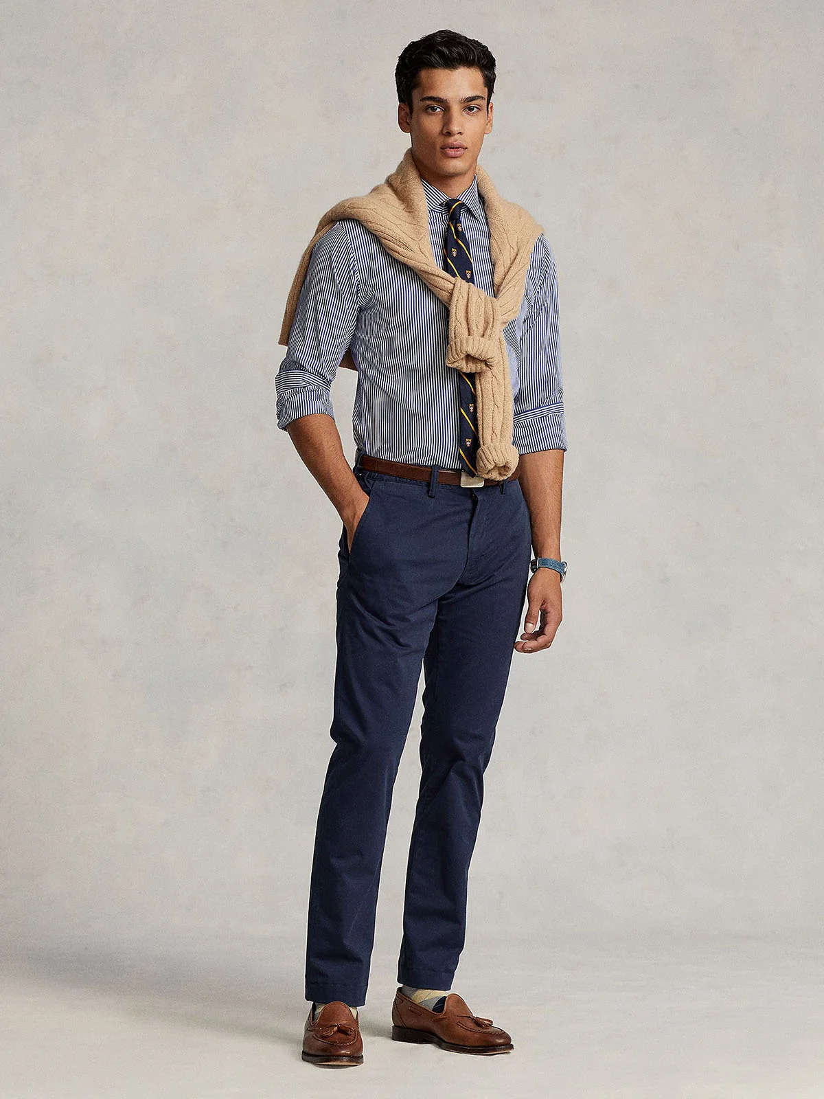 POLO RALPH LAUREN Quần Dài Nam Stretch Slim Fit Washed Chino Pant