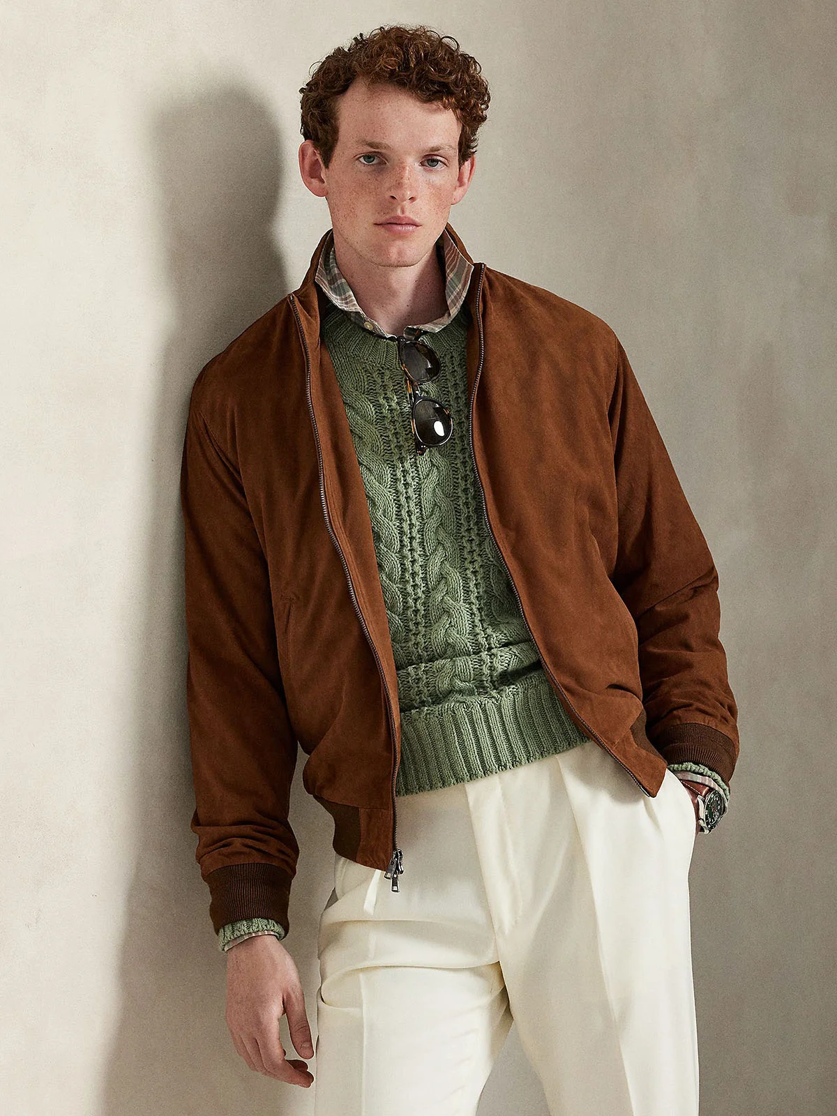 POLO RALPH LAUREN Áo Khoác Nam Tay Dài Suede Jacket