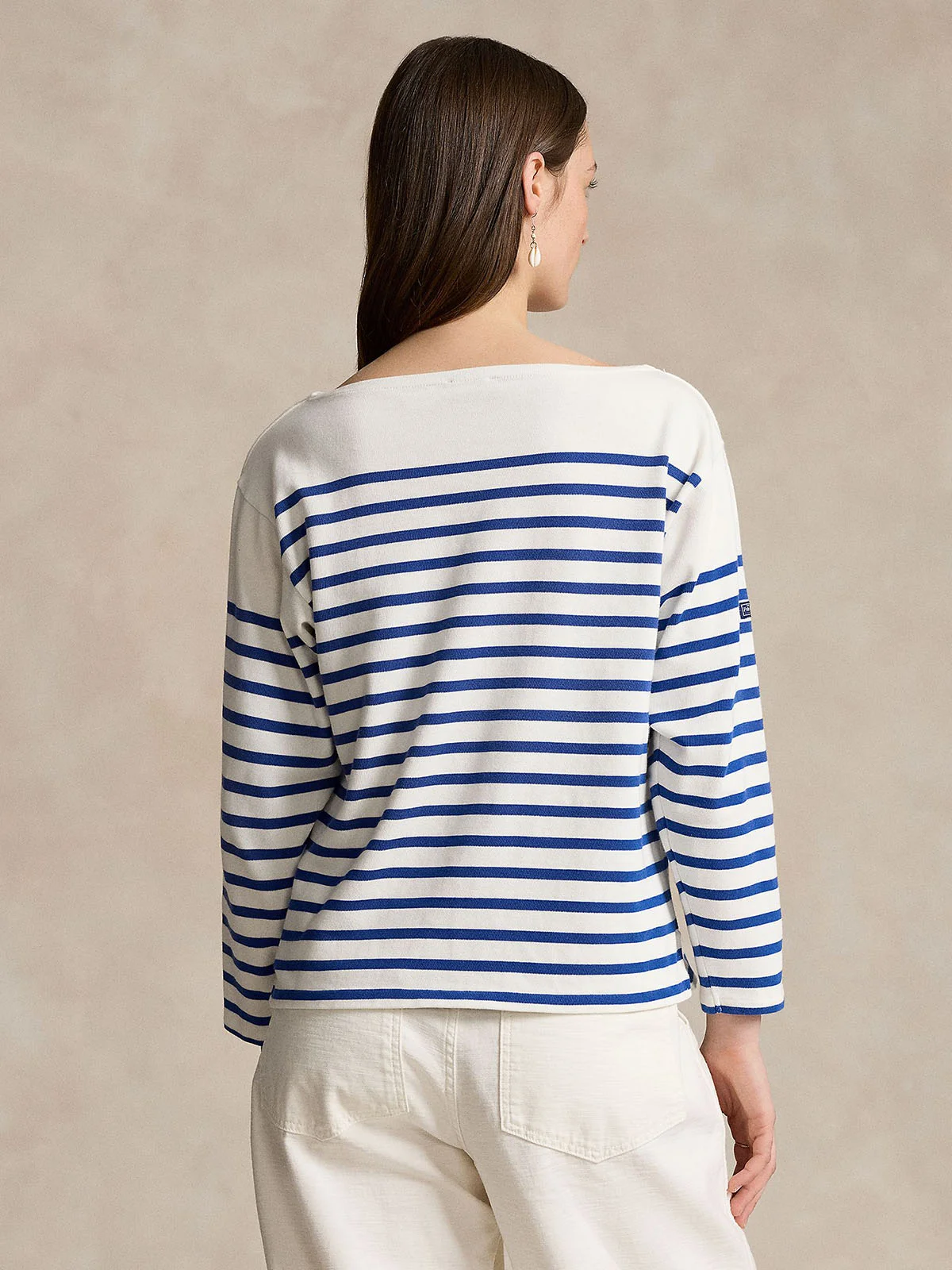 POLO RALPH LAUREN Áo Thun Nữ Tay Dài Striped Boatneck Mariner Tee