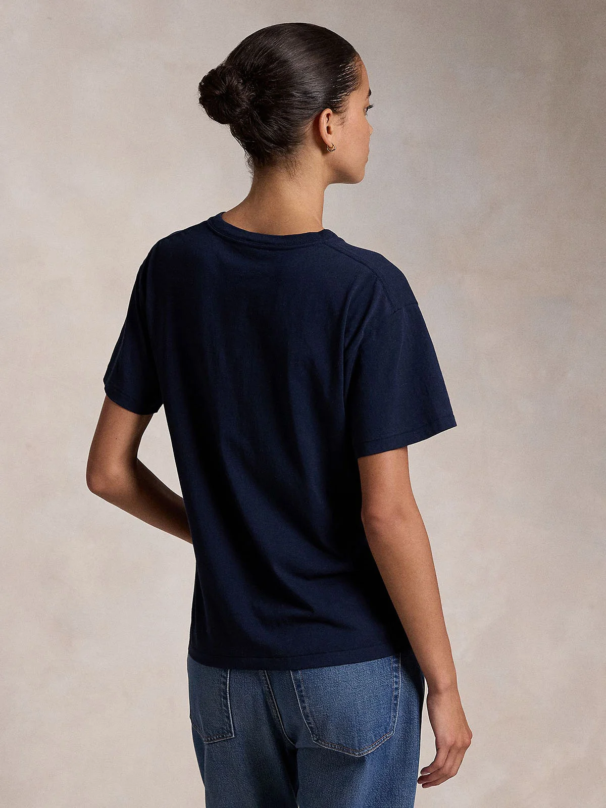 POLO RALPH LAUREN Áo Thun Nữ Tay Ngắn Polo Bear Logo Cotton Jersey Tee