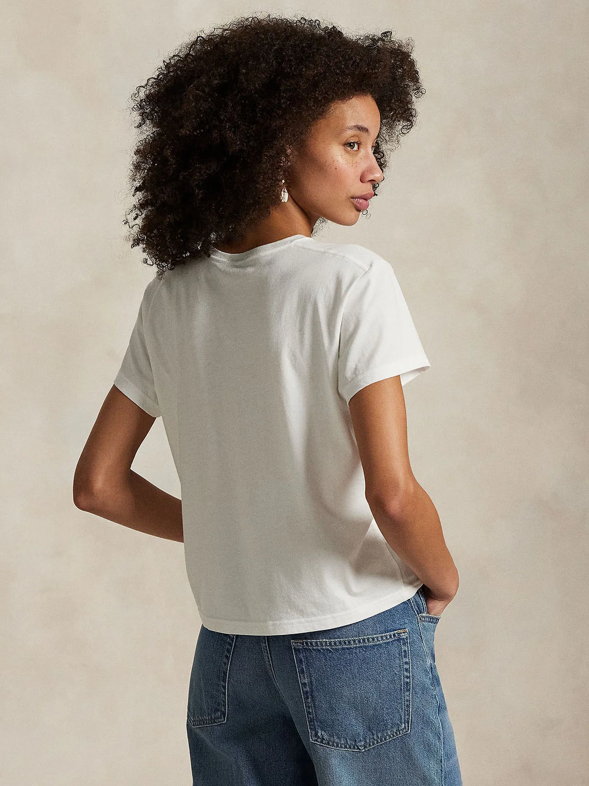 POLO RALPH LAUREN Áo Thun Nữ Tay Ngắn Classic Shrunken Fit Jersey Tee