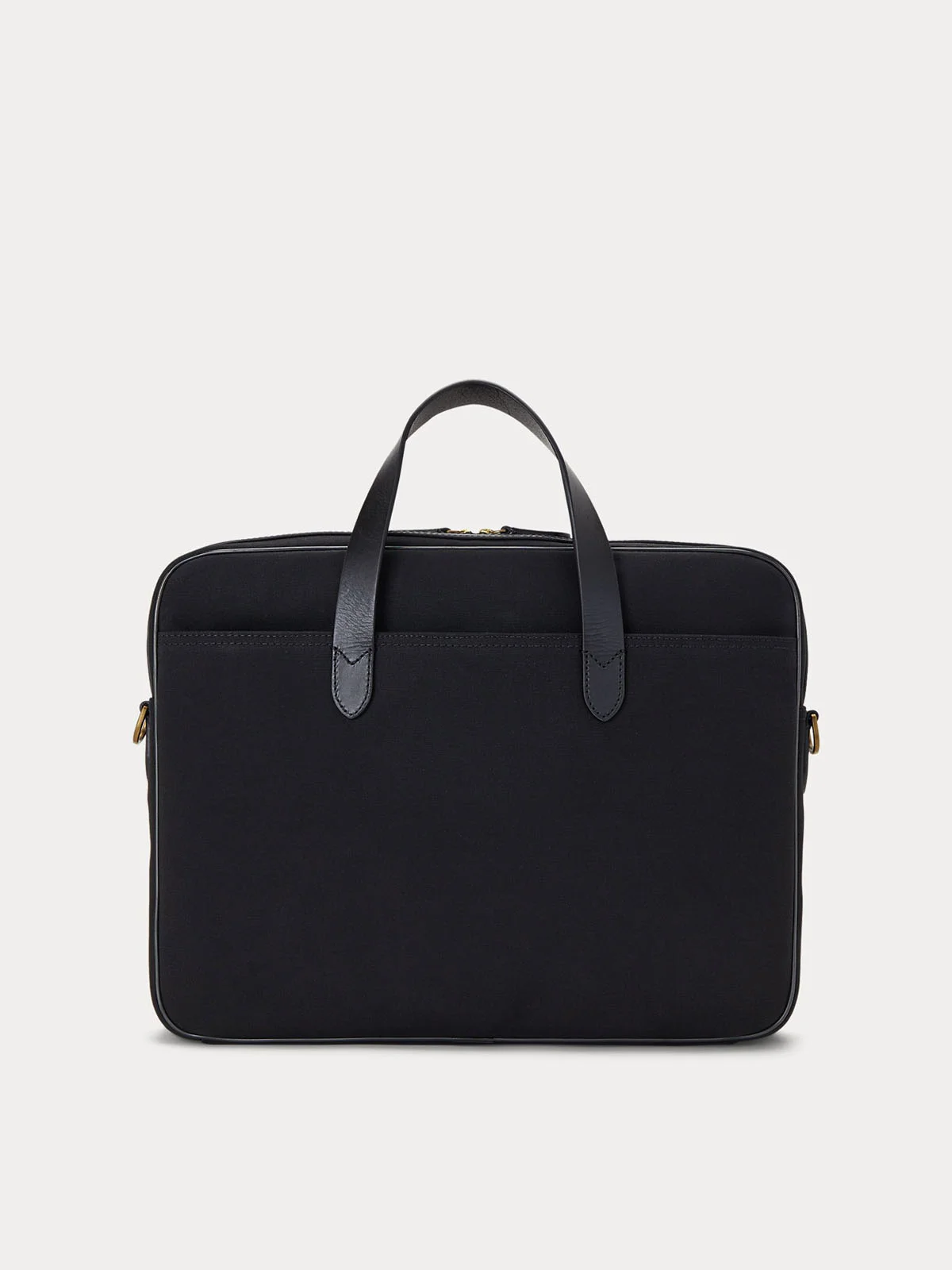 POLO RALPH LAUREN Túi Laptop Nam Leather-Trim Canvas Briefcase