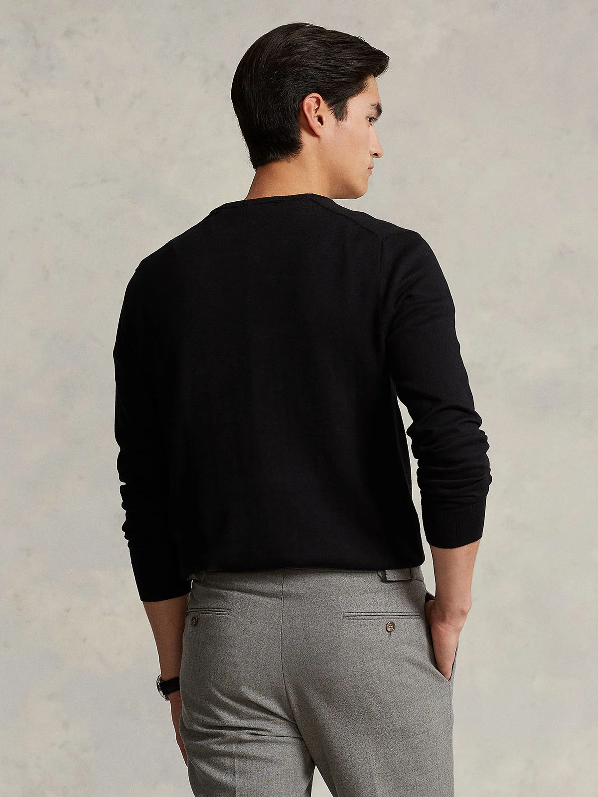 POLO RALPH LAUREN Áo Pullover Nam Tay Dài Slim Fit Cotton V-Neck Sweater