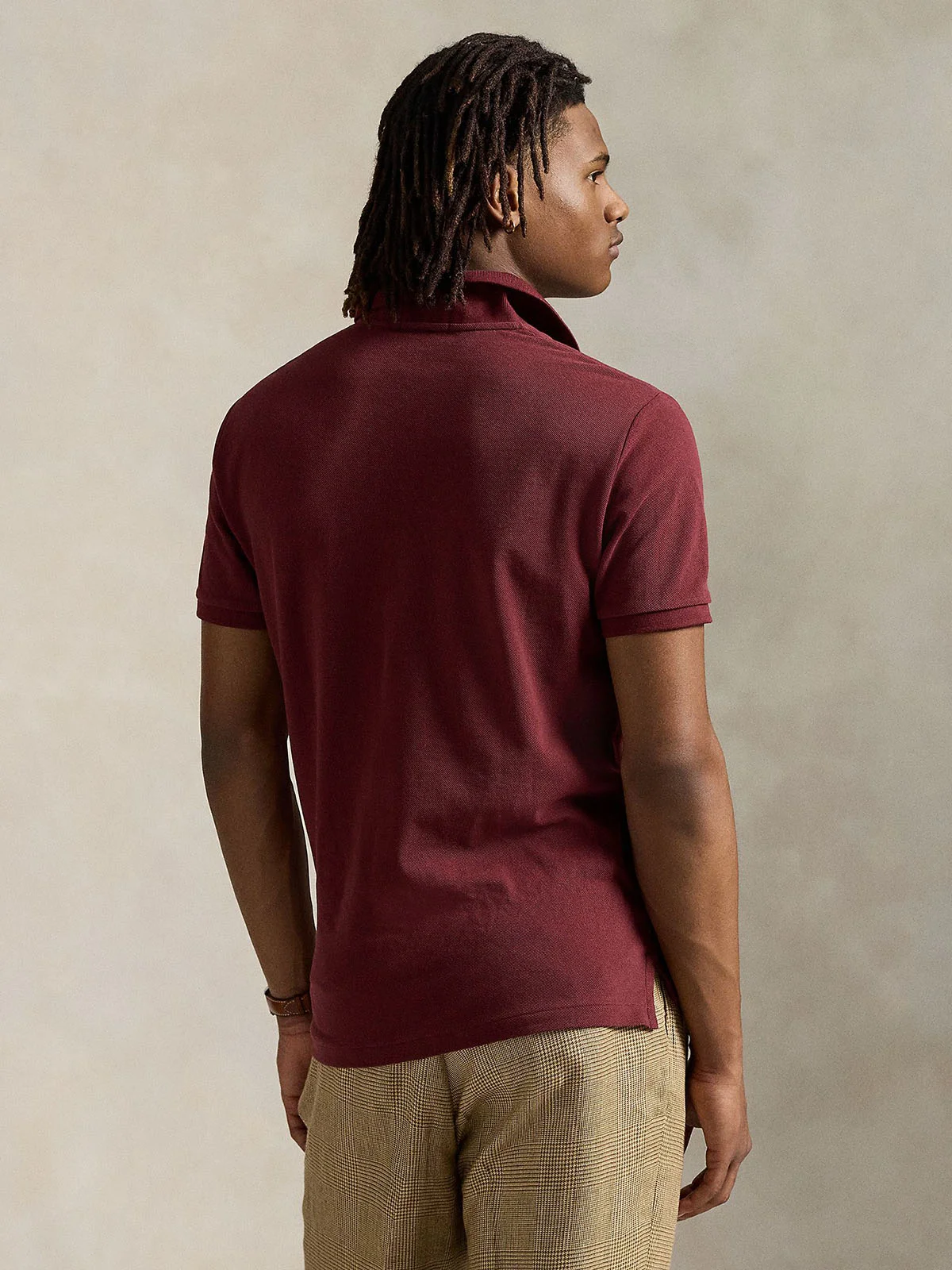 POLO RALPH LAUREN Áo Polo Nam Tay Ngắn Custom Slim Fit Bear Mesh Polo Shirt