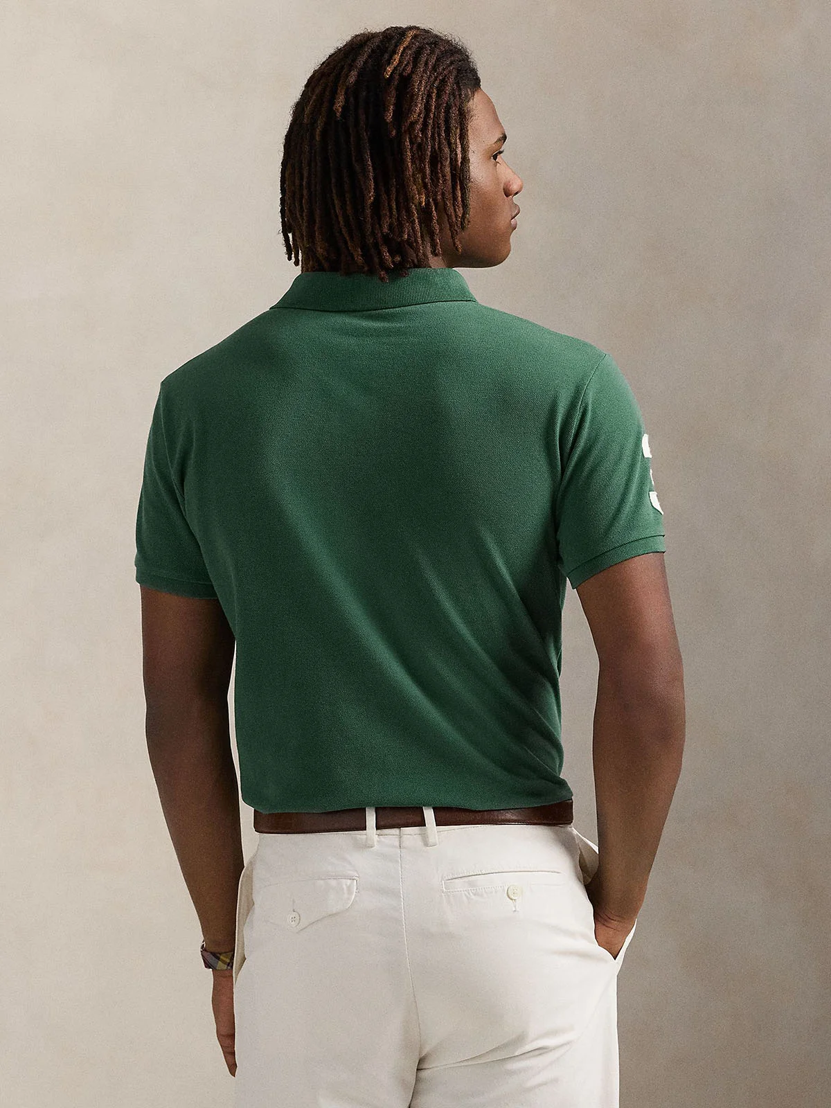 POLO RALPH LAUREN Áo Polo Nam Tay Ngắn Custom Slim Fit Big Pony Mesh Polo Shirt