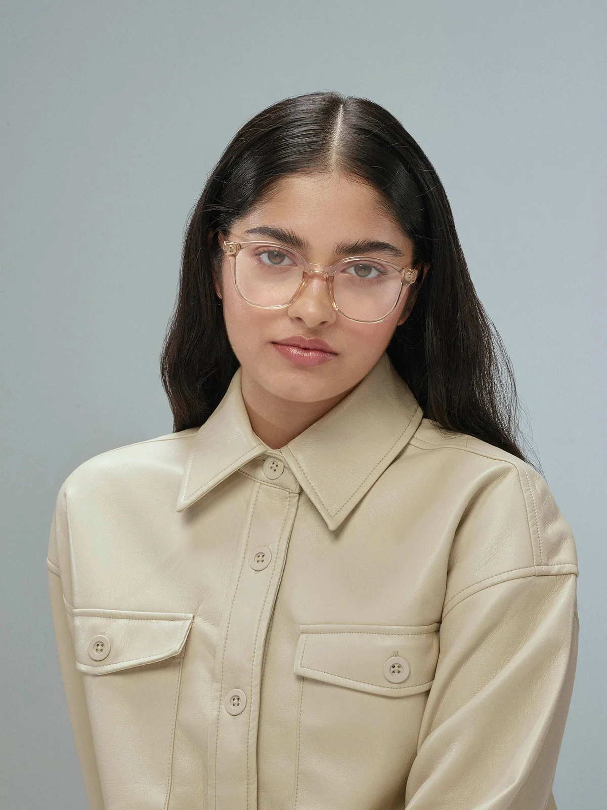 SUNNIES STUDIOS Kính Chống Ánh Sáng Xanh Gọng Vuông Neo Cornhusk