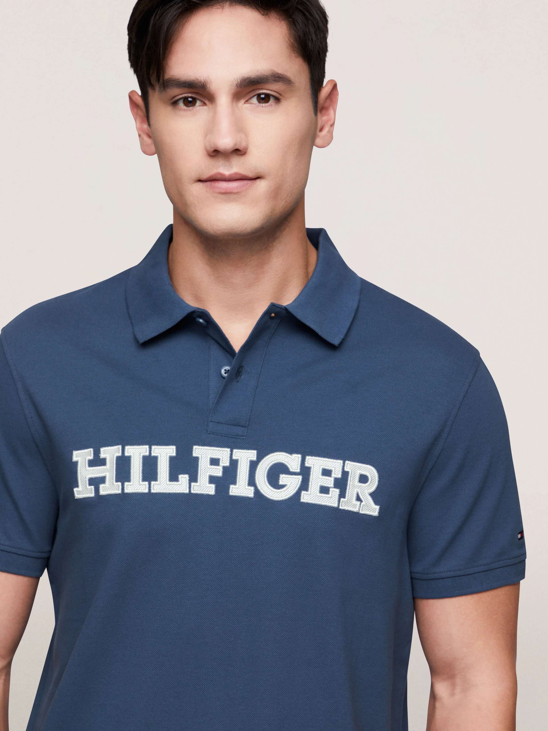 TOMMY HILFIGER Áo Polo Nam Tay Ngắn Monotype Applique Reg Polo