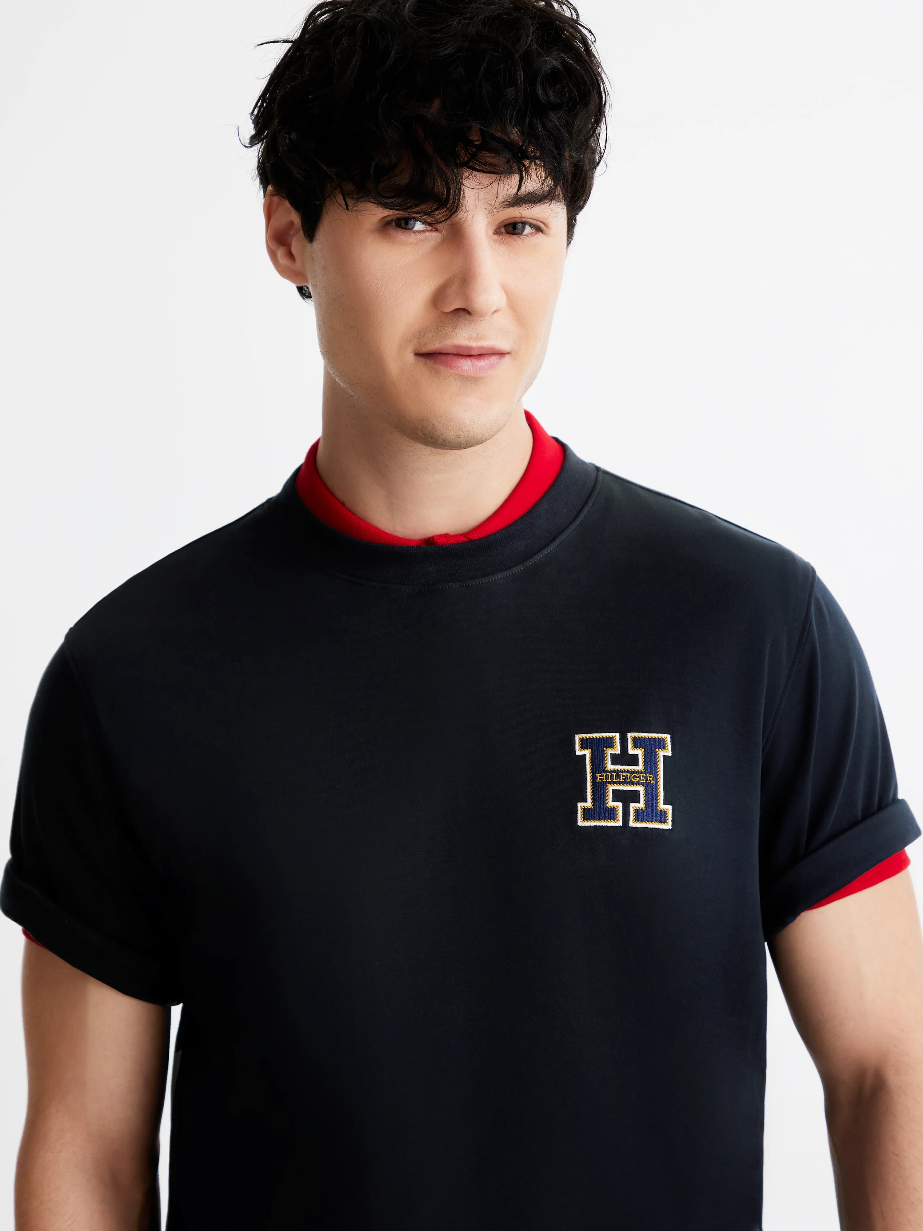 TOMMY HILFIGER Áo Thun Nam Tay Ngắn LNY Interlock Logo Tee