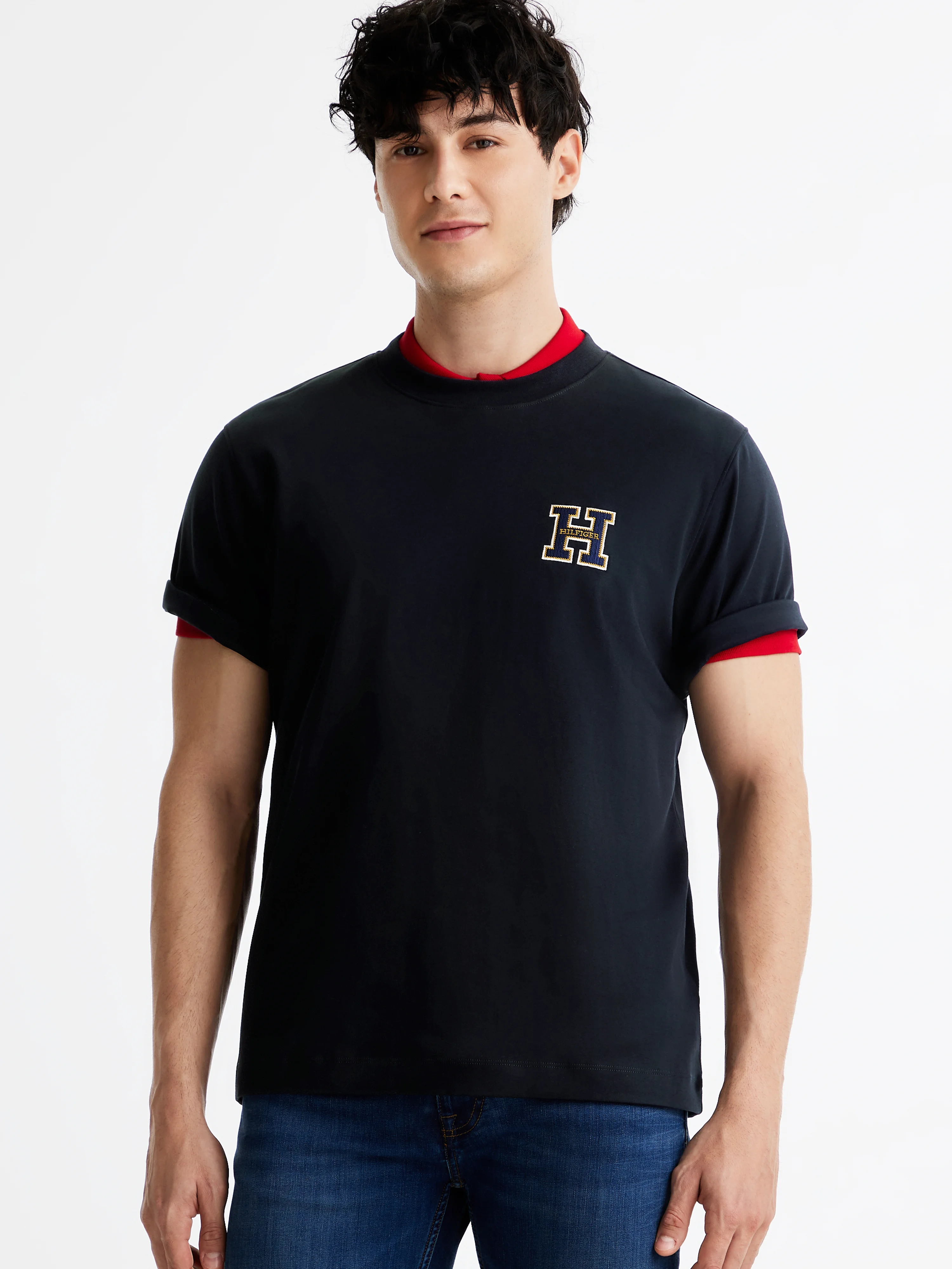 TOMMY HILFIGER Áo Thun Nam Tay Ngắn LNY Interlock Logo Tee