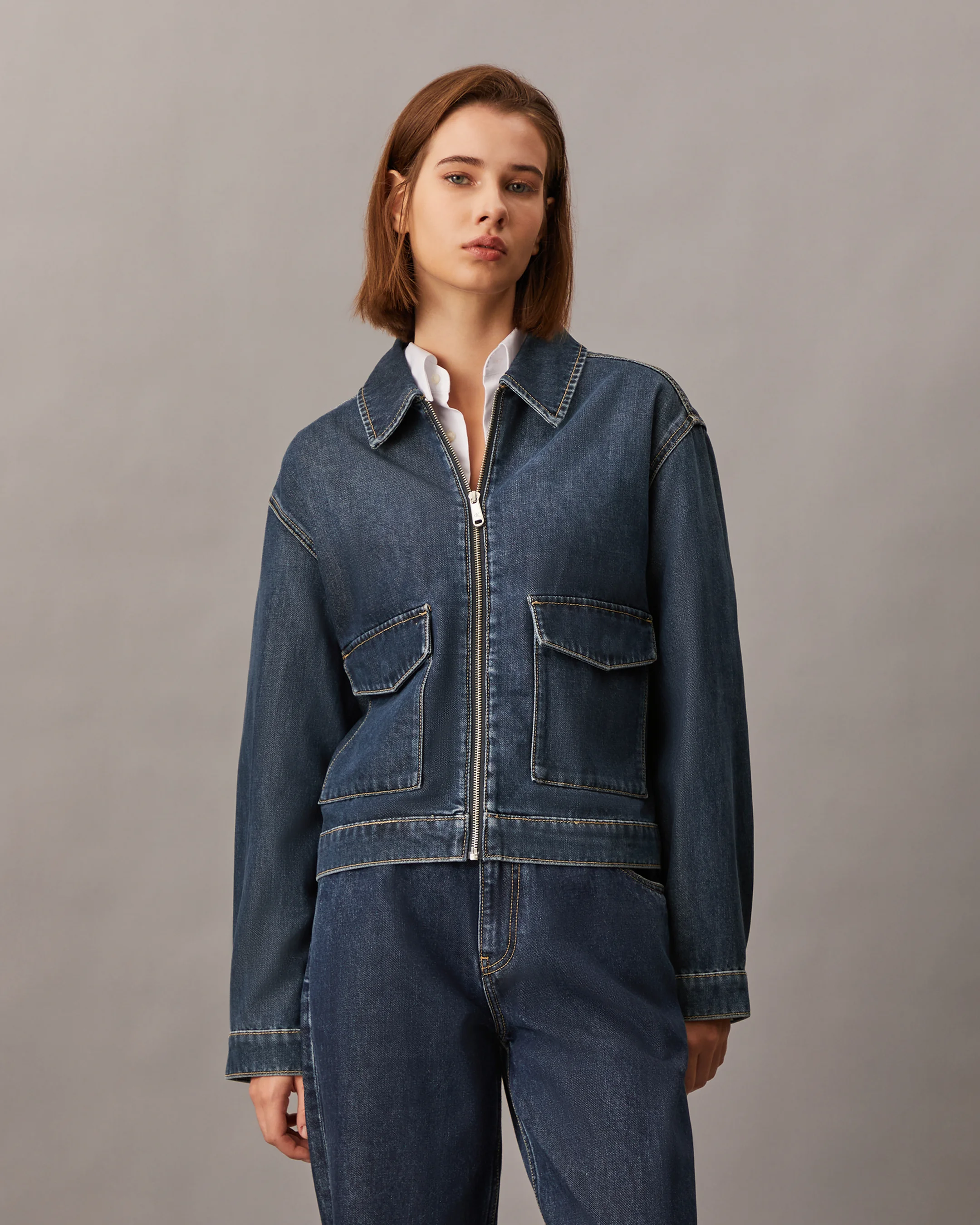 CK JEANS Áo Khoác Nữ Oversized Fit