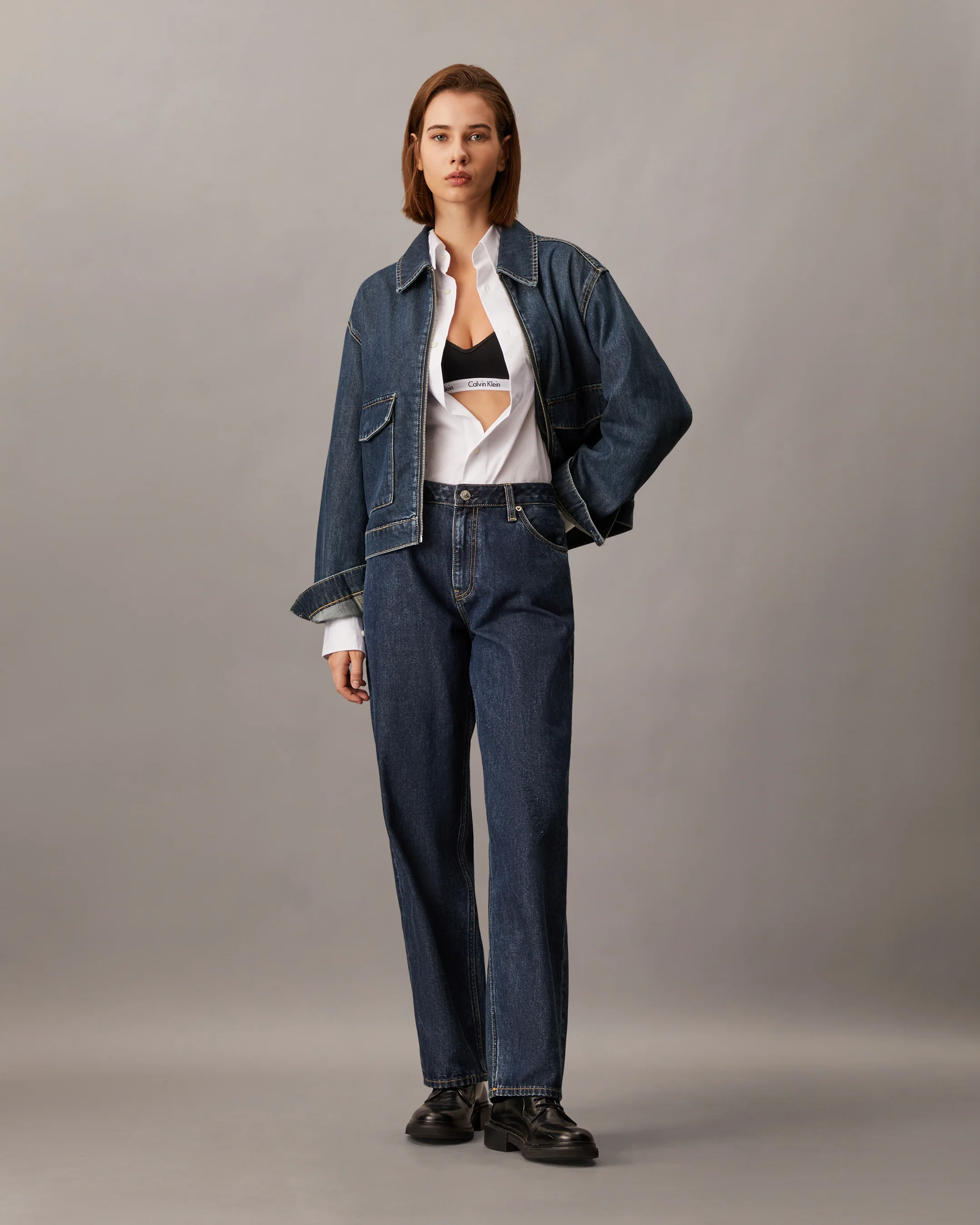 CK JEANS Áo Khoác Nữ Oversized Fit