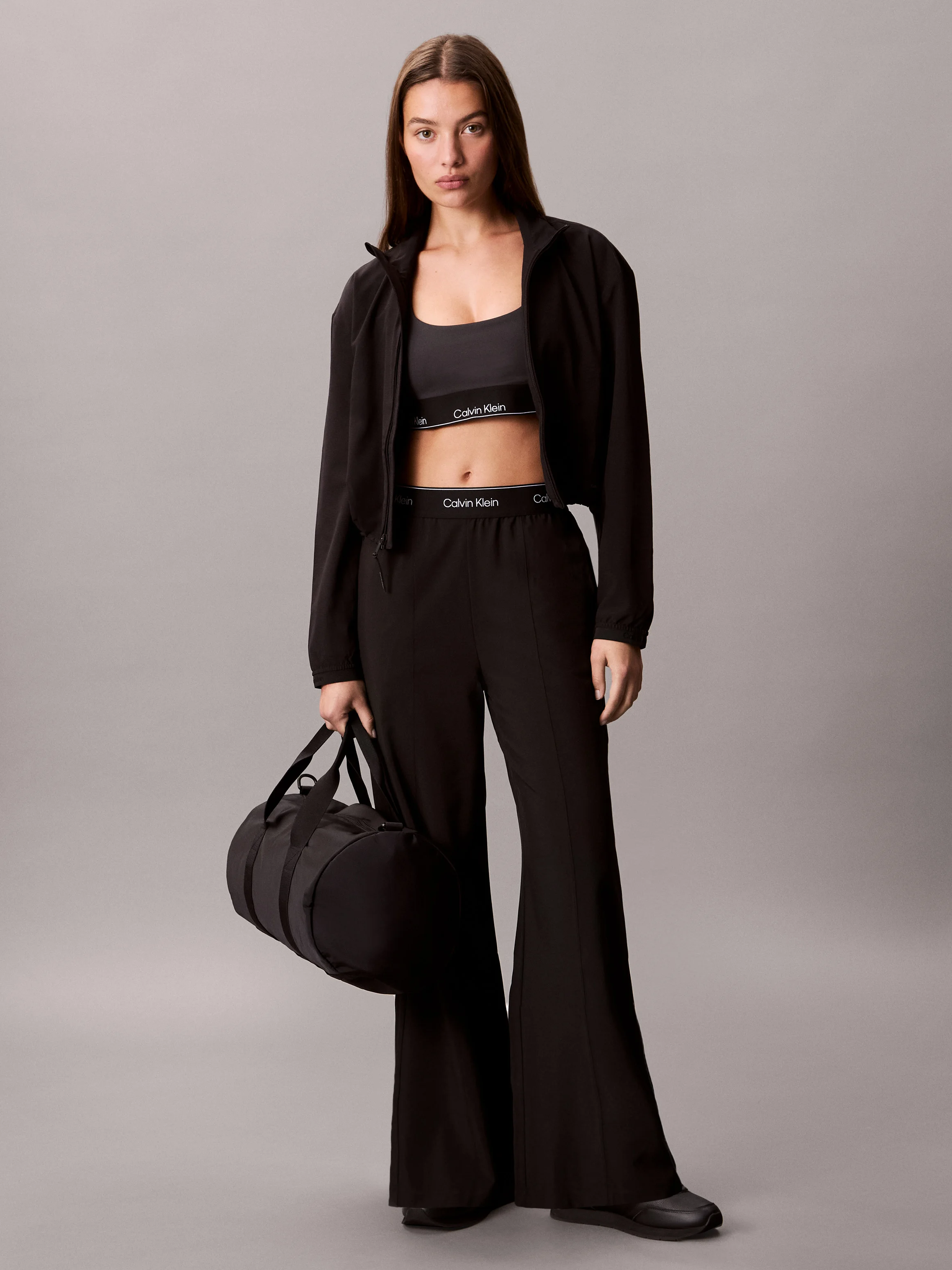 CK SPORT Quần Dài Thể Thao Nữ Wide Leg Fit