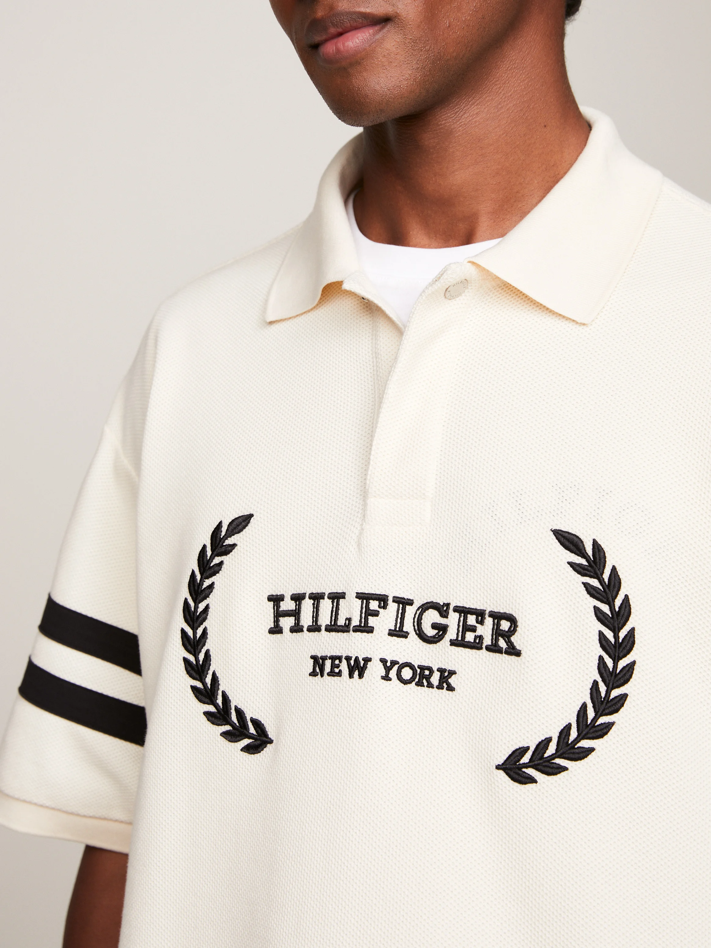 TOMMY HILFIGER Áo Polo Nam Tay Ngắn Monotype Placement Archive