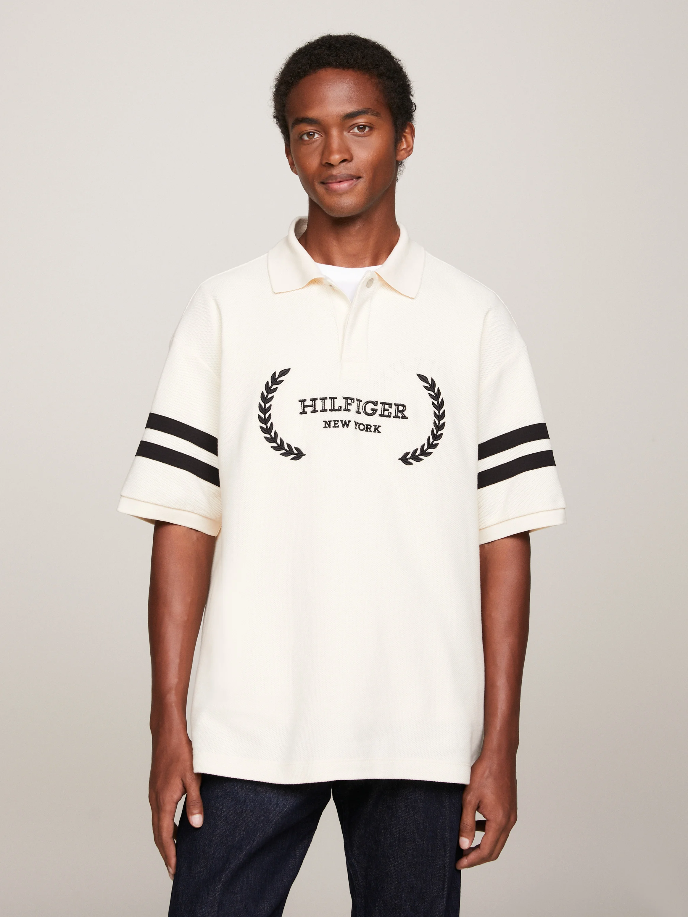 TOMMY HILFIGER Áo Polo Nam Tay Ngắn Monotype Placement Archive
