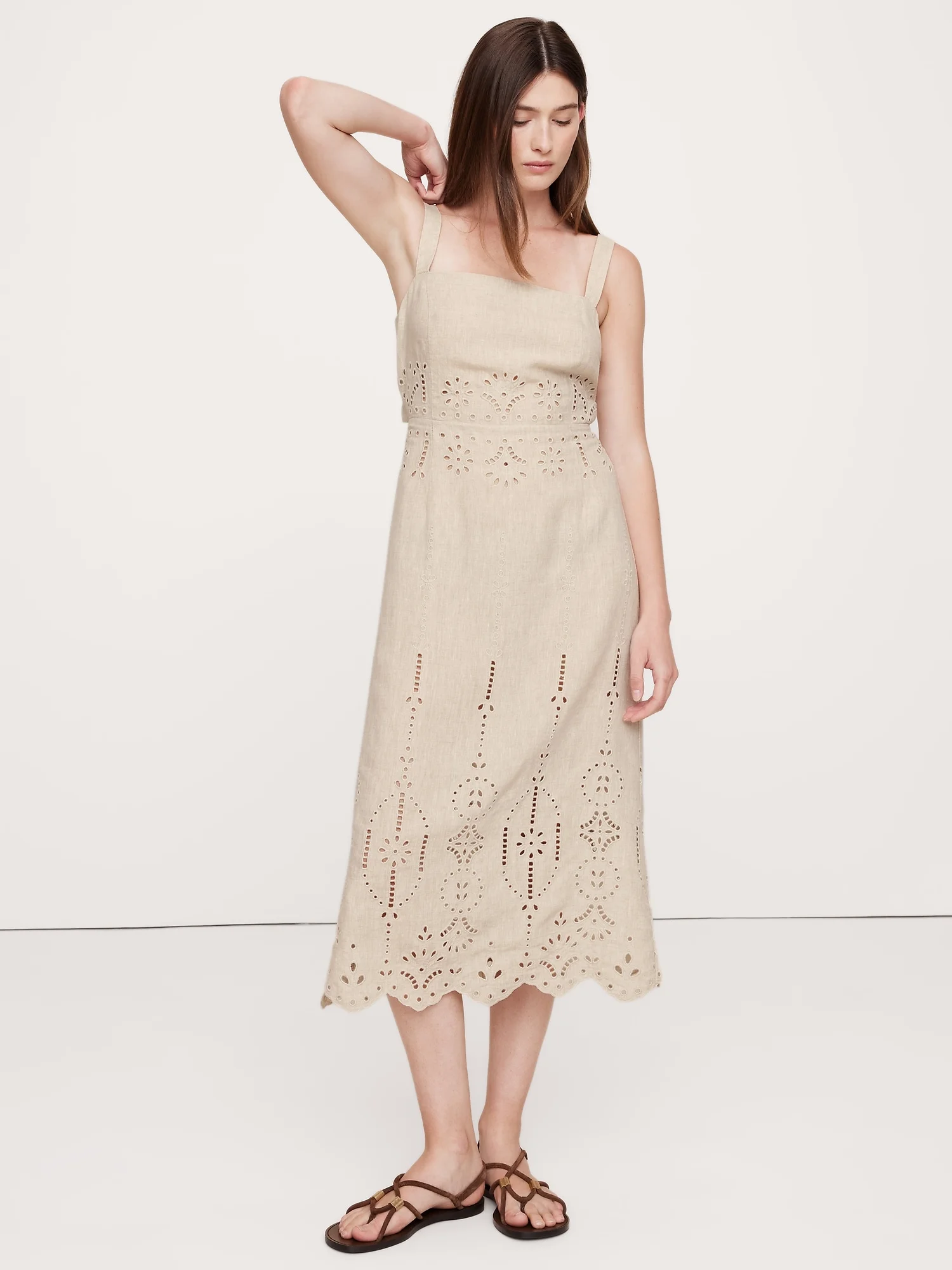 BANANA REPUBLIC Đầm Nữ Sl Wvn Embroid