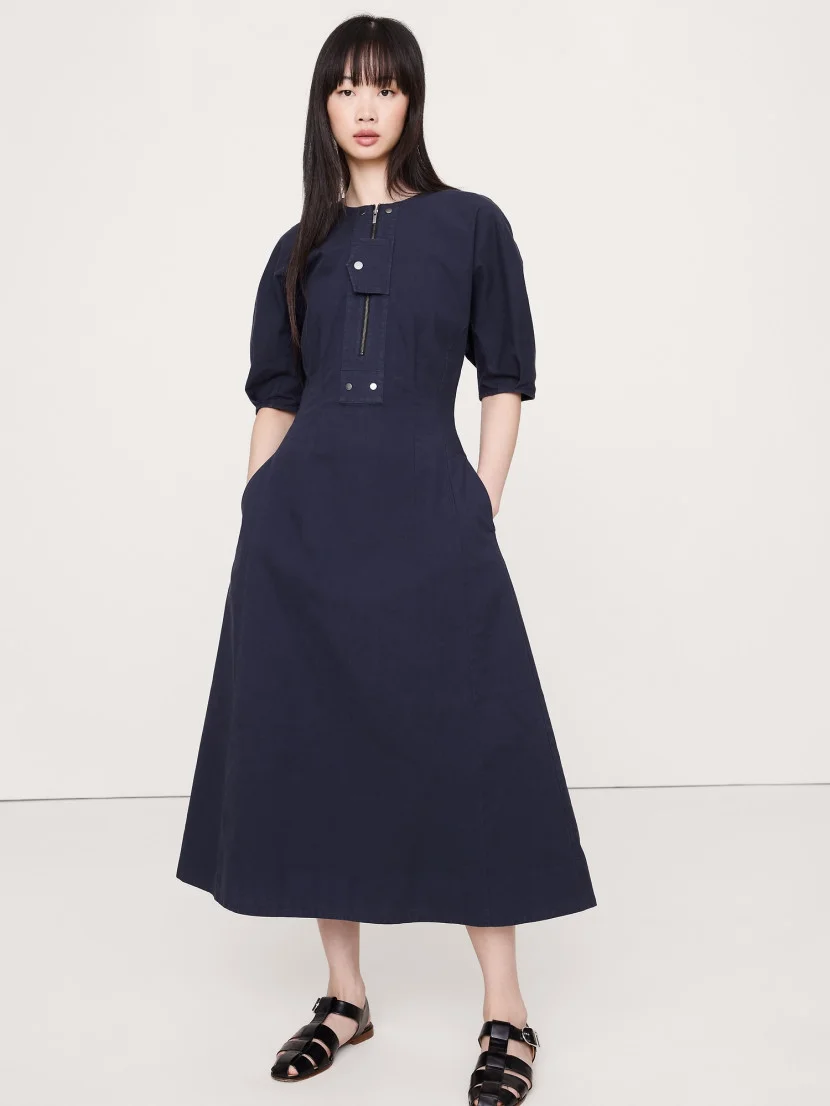 BANANA REPUBLIC Đầm Nữ Curved Slv Fro