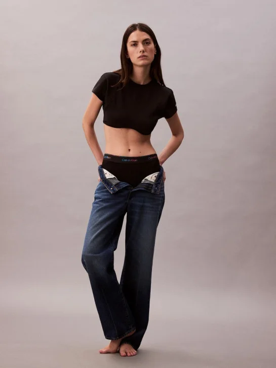 CK JEANS Áo Thun Nữ Pride Cropped Boxy Fit