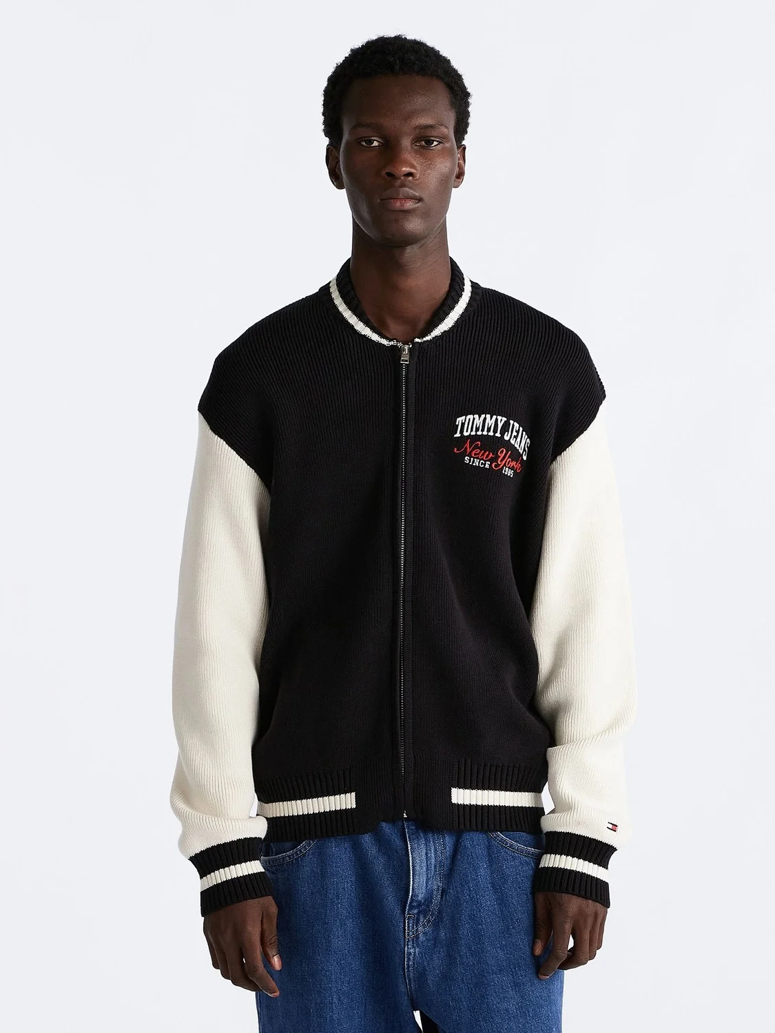 TOMMY JEANS Áo Sweater Nam Tay Dài TJ Relaxed Varsity Baseball Sweater