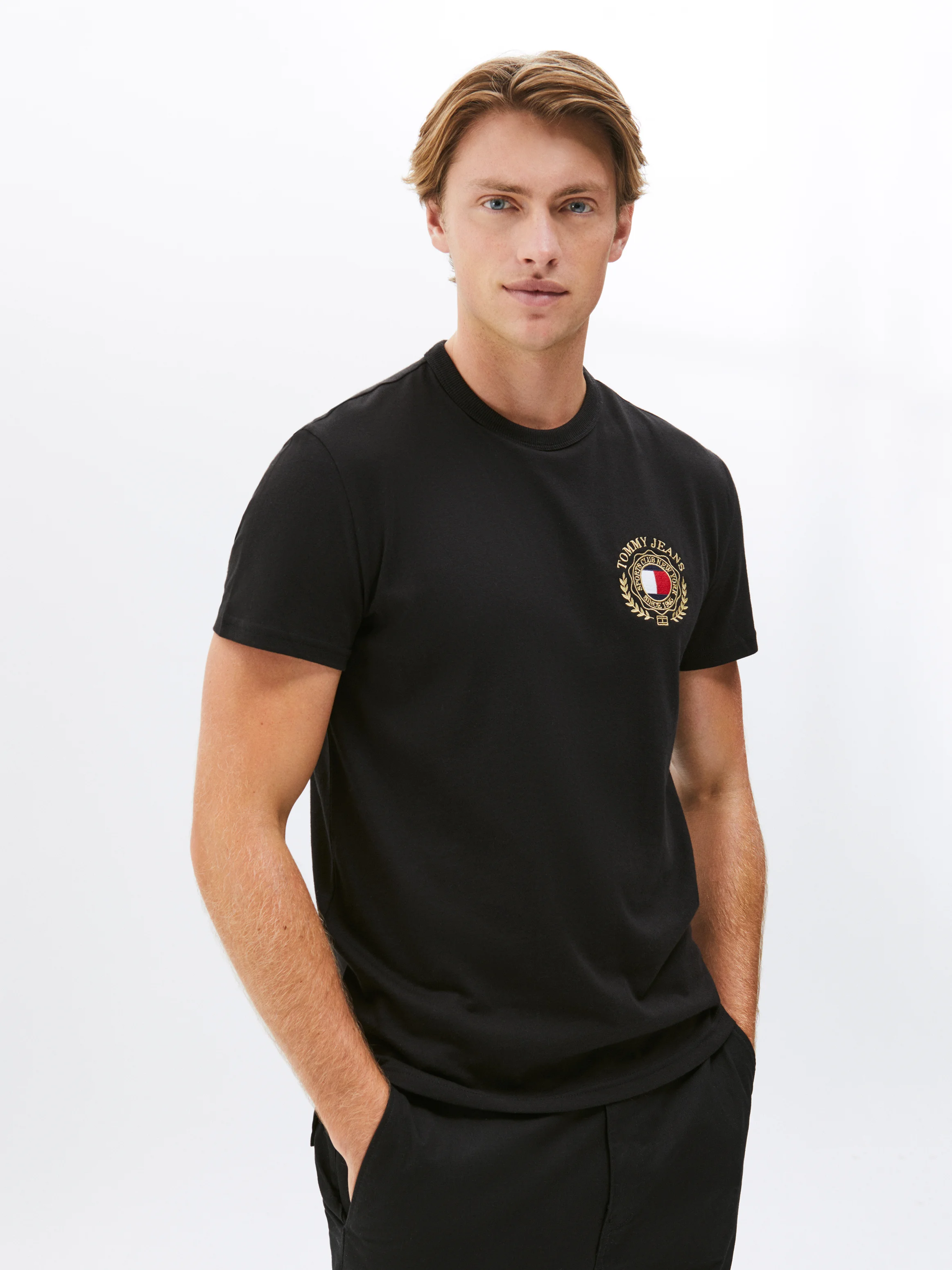 TOMMY JEANS Áo Thun Nam Tay Ngắn TJM Reg Tommy Crest Tee
