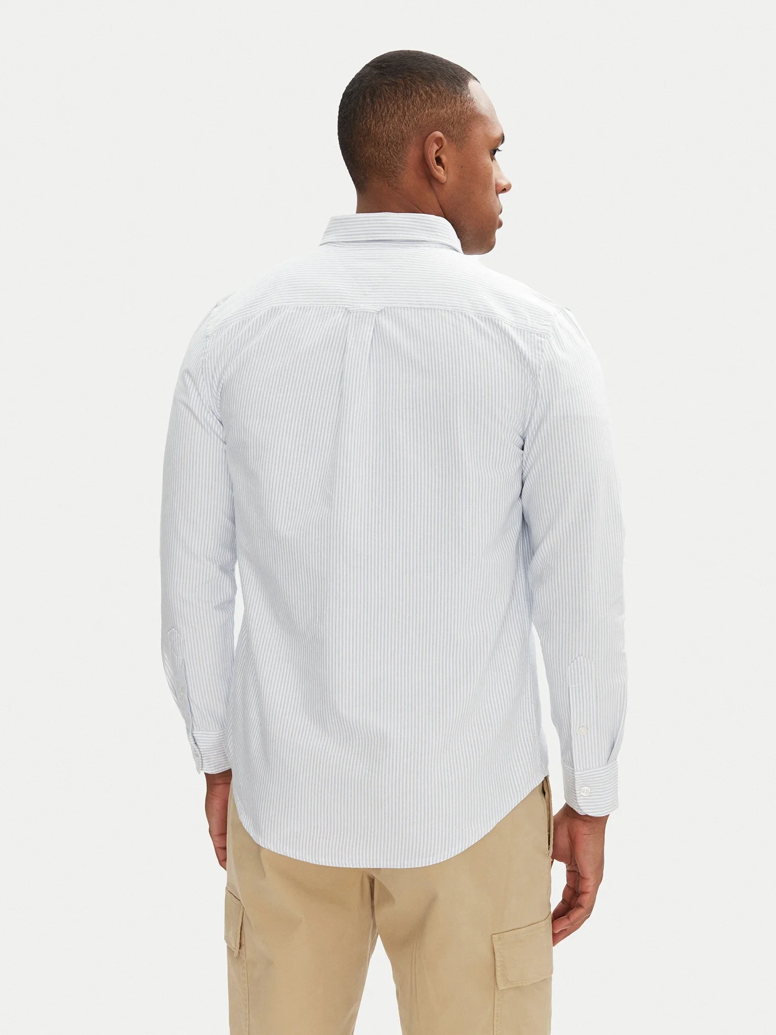 TOMMY JEANS Áo Sơ Mi Nam Tay Dài TJM Slim Strp Oxford Shirt Ext