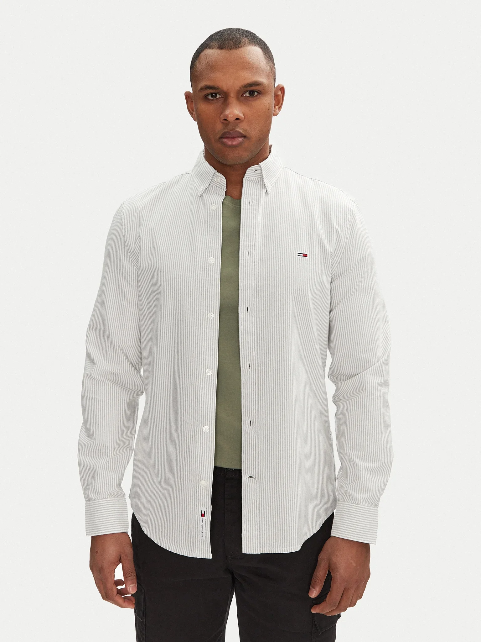 TOMMY JEANS Áo Sơ Mi Nam Tay Dài TJM Slim Strp Oxford Shirt Ext