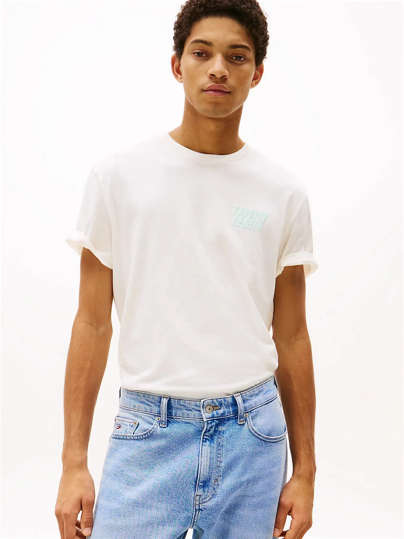TOMMY JEANS Áo Thun Nam Tay Ngắn TJM Reg Bubble Back SS Tee Ext