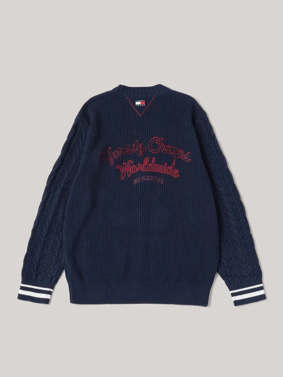 TOMMY JEANS Áo Cardigan Nam Tay Dài Tjc Washed Varsity Cardigan
