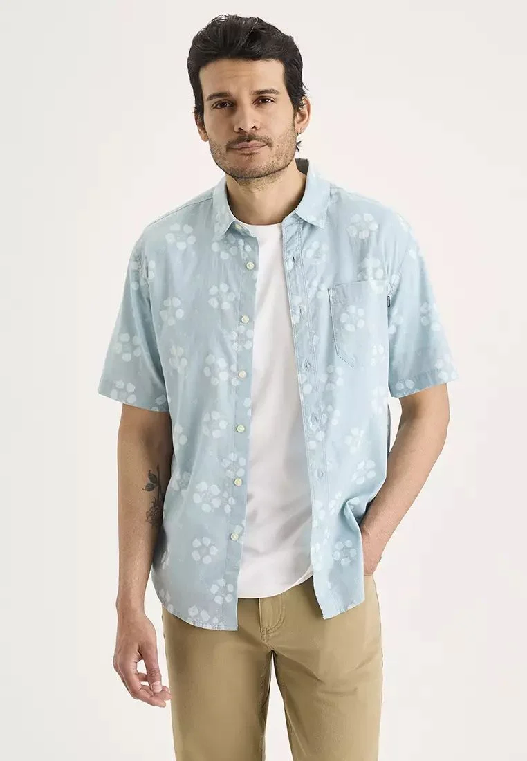 DOCKERS Áo Sơ Mi Nam Tay Ngắn