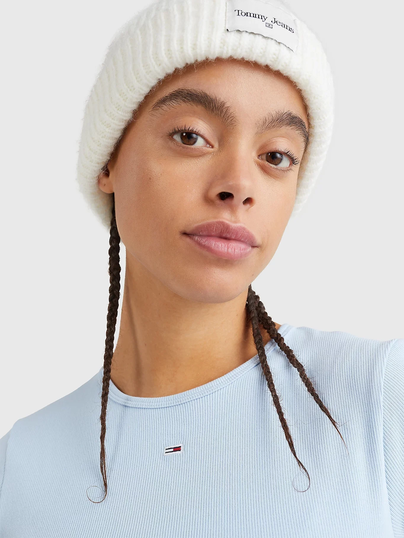 TOMMY JEANS Áo Thun Nữ Tay Ngắn TJW Bby Essential Rib Ss