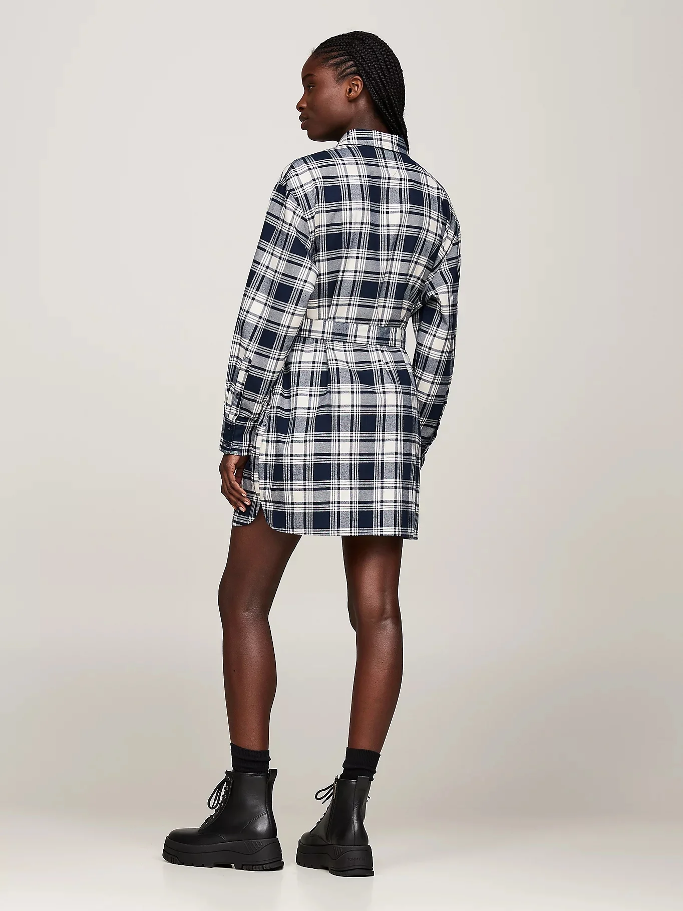 TOMMY JEANS Đầm Nữ TJW Check Shirt Dress Ext